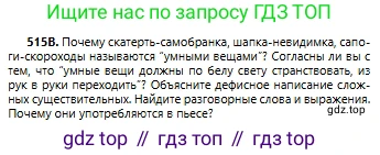 Русский язык, 6 класс Учебник, авторы: Сабитова Зинаида Какбаевна, Бейсембаев Амангельды Ракишевич, издательство Мектеп, Алматы, 2018, Часть 2, страница 150, номер 515В, Условие