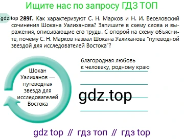 Русский язык, 6 класс Учебник, авторы: Сабитова Зинаида Какбаевна, Бейсембаев Амангельды Ракишевич, издательство Мектеп, Алматы, 2018, Часть 2, страница 17, номер 289Г, Условие