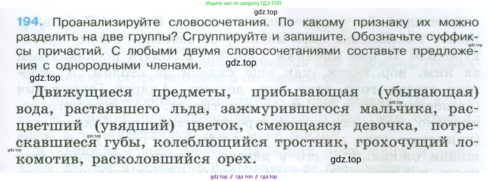 Русский язык, 7 класс Учебник, авторы: Баранов Михаил Трофимович, Ладыженская Таиса Алексеевна, Тростенцова Лидия Александровна, Ладыженская Наталия Вениаминовна, Александрова Ольга Макаровна, Дейкина Алевтина Дмитриевна, Антонова Любовь Геннадиевна, Григорян Лариса Трофимовна, Кулибаба Иван Иванович, издательство Просвещение, Москва, 2023, зелёного цвета, Часть 1, страница 113, номер 194, Условие 2024-2027