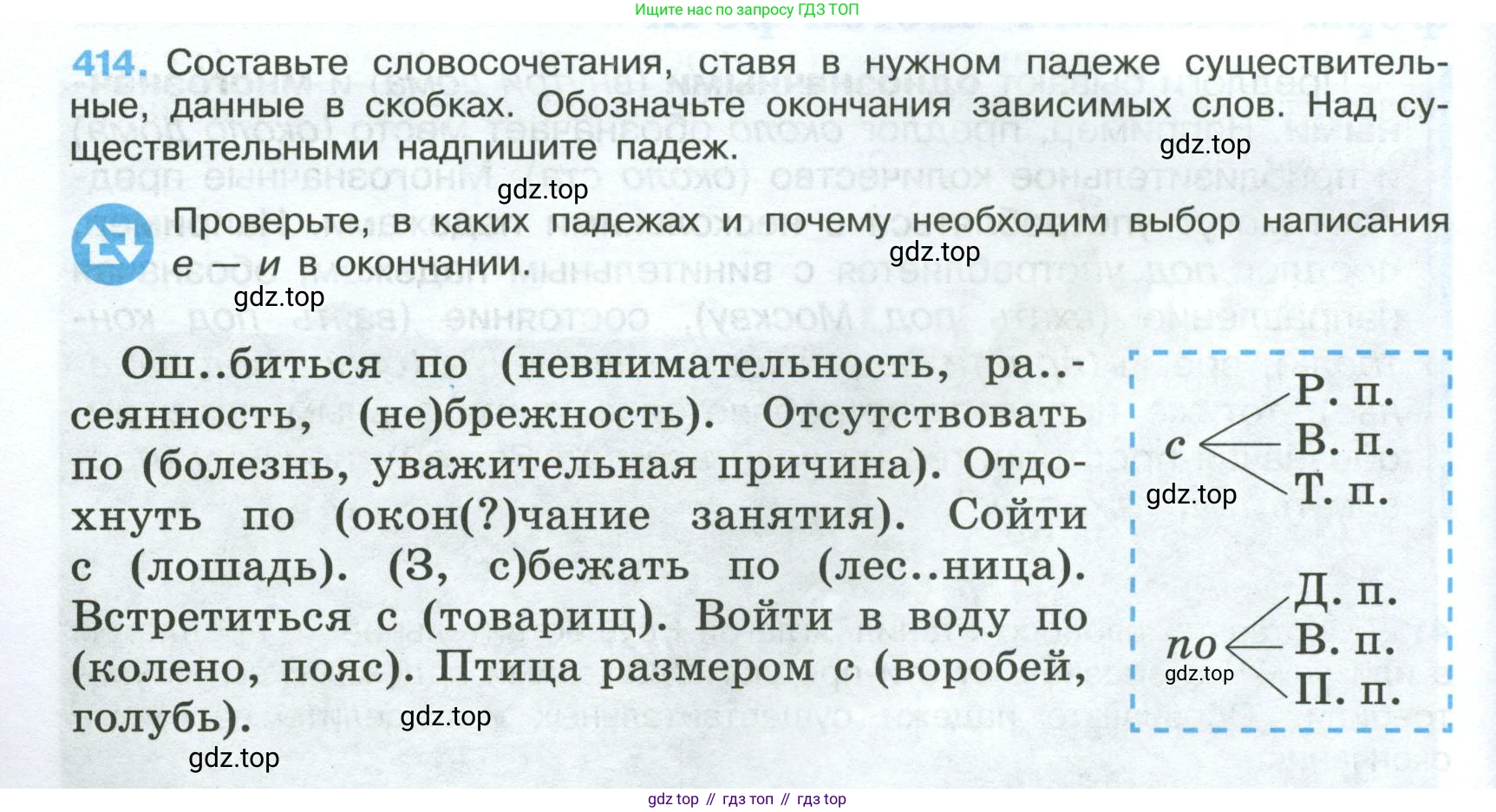Русский язык, 7 класс Учебник, авторы: Баранов Михаил Трофимович, Ладыженская Таиса Алексеевна, Тростенцова Лидия Александровна, Ладыженская Наталия Вениаминовна, Александрова Ольга Макаровна, Дейкина Алевтина Дмитриевна, Антонова Любовь Геннадиевна, Григорян Лариса Трофимовна, Кулибаба Иван Иванович, издательство Просвещение, Москва, 2023, зелёного цвета, Часть 2, страница 24, номер 414, Условие 2024-2027