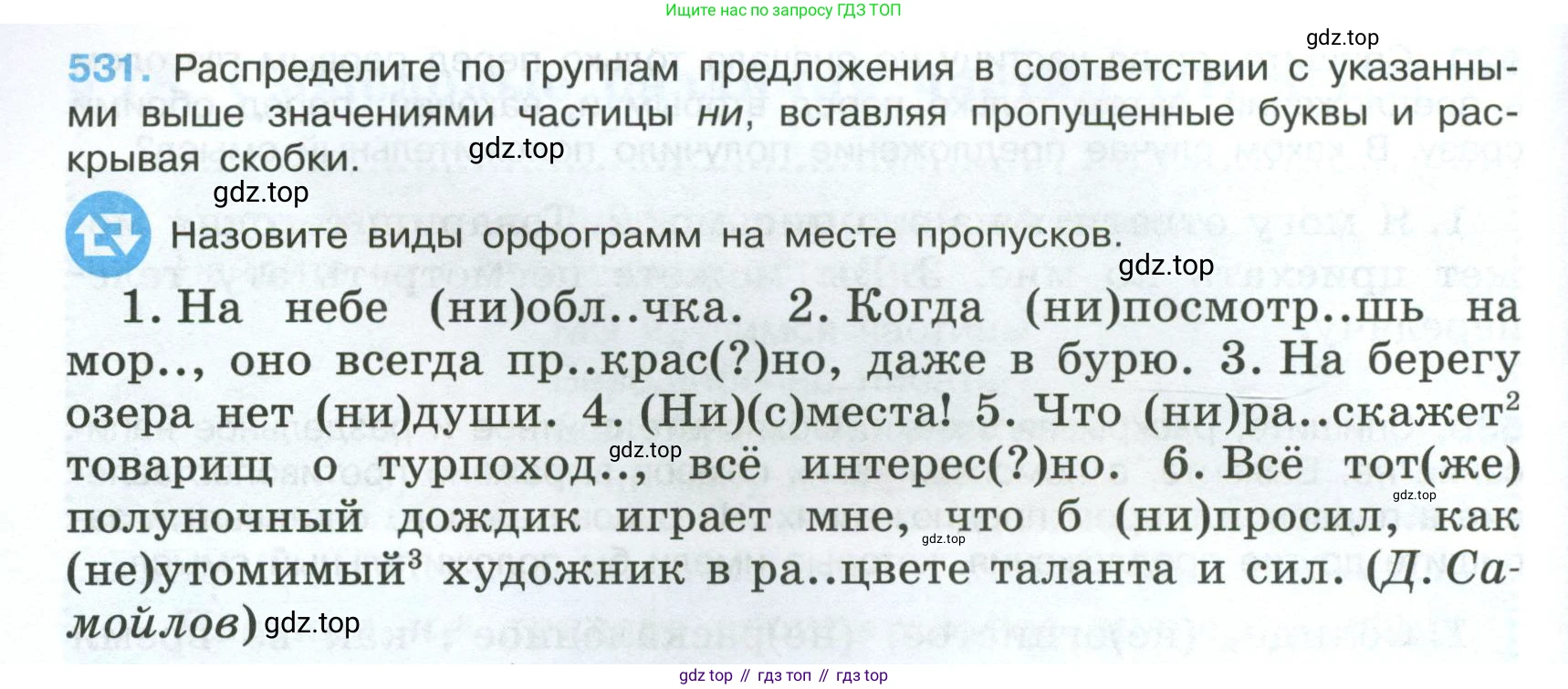 Русский язык, 7 класс Учебник, авторы: Баранов Михаил Трофимович, Ладыженская Таиса Алексеевна, Тростенцова Лидия Александровна, Ладыженская Наталия Вениаминовна, Александрова Ольга Макаровна, Дейкина Алевтина Дмитриевна, Антонова Любовь Геннадиевна, Григорян Лариса Трофимовна, Кулибаба Иван Иванович, издательство Просвещение, Москва, 2023, зелёного цвета, Часть 2, страница 94, номер 531, Условие 2024-2027