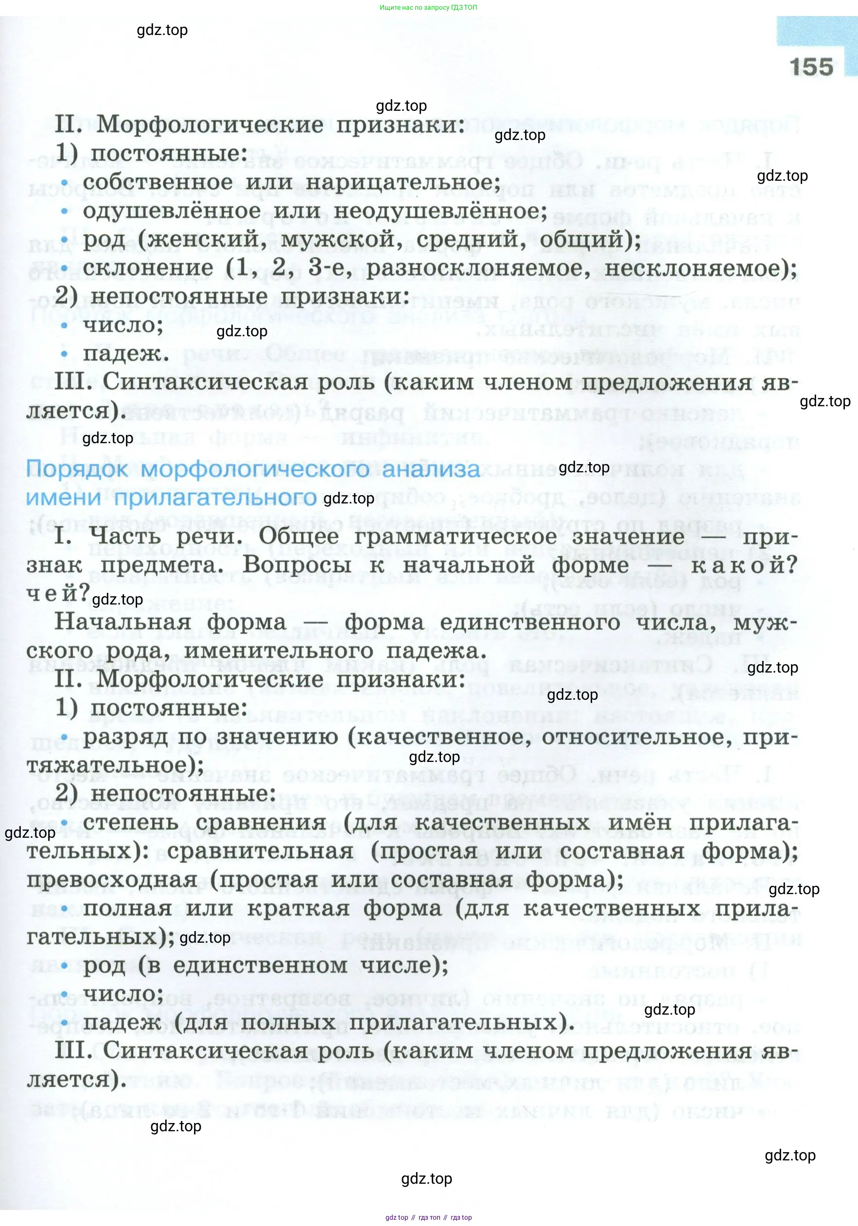 Русский язык, 7 класс Учебник, авторы: Баранов Михаил Трофимович, Ладыженская Таиса Алексеевна, Тростенцова Лидия Александровна, Ладыженская Наталия Вениаминовна, Александрова Ольга Макаровна, Дейкина Алевтина Дмитриевна, Антонова Любовь Геннадиевна, Григорян Лариса Трофимовна, Кулибаба Иван Иванович, издательство Просвещение, Москва, 2023, зелёного цвета, Часть 1, страница 155