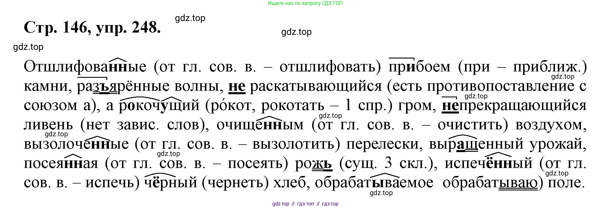 Русский язык, 7 класс Учебник, авторы: Баранов Михаил Трофимович, Ладыженская Таиса Алексеевна, Тростенцова Лидия Александровна, Ладыженская Наталия Вениаминовна, Александрова Ольга Макаровна, Дейкина Алевтина Дмитриевна, Антонова Любовь Геннадиевна, Григорян Лариса Трофимовна, Кулибаба Иван Иванович, издательство Просвещение, Москва, 2023, зелёного цвета, Часть 1, страница 146, номер 248, Решение 1 (2024-2027)