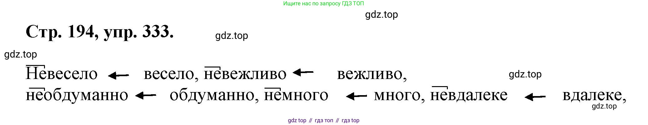 Русский язык, 7 класс Учебник, авторы: Баранов Михаил Трофимович, Ладыженская Таиса Алексеевна, Тростенцова Лидия Александровна, Ладыженская Наталия Вениаминовна, Александрова Ольга Макаровна, Дейкина Алевтина Дмитриевна, Антонова Любовь Геннадиевна, Григорян Лариса Трофимовна, Кулибаба Иван Иванович, издательство Просвещение, Москва, 2023, зелёного цвета, Часть 1, страница 194, номер 333, Решение 1 (2024-2027)