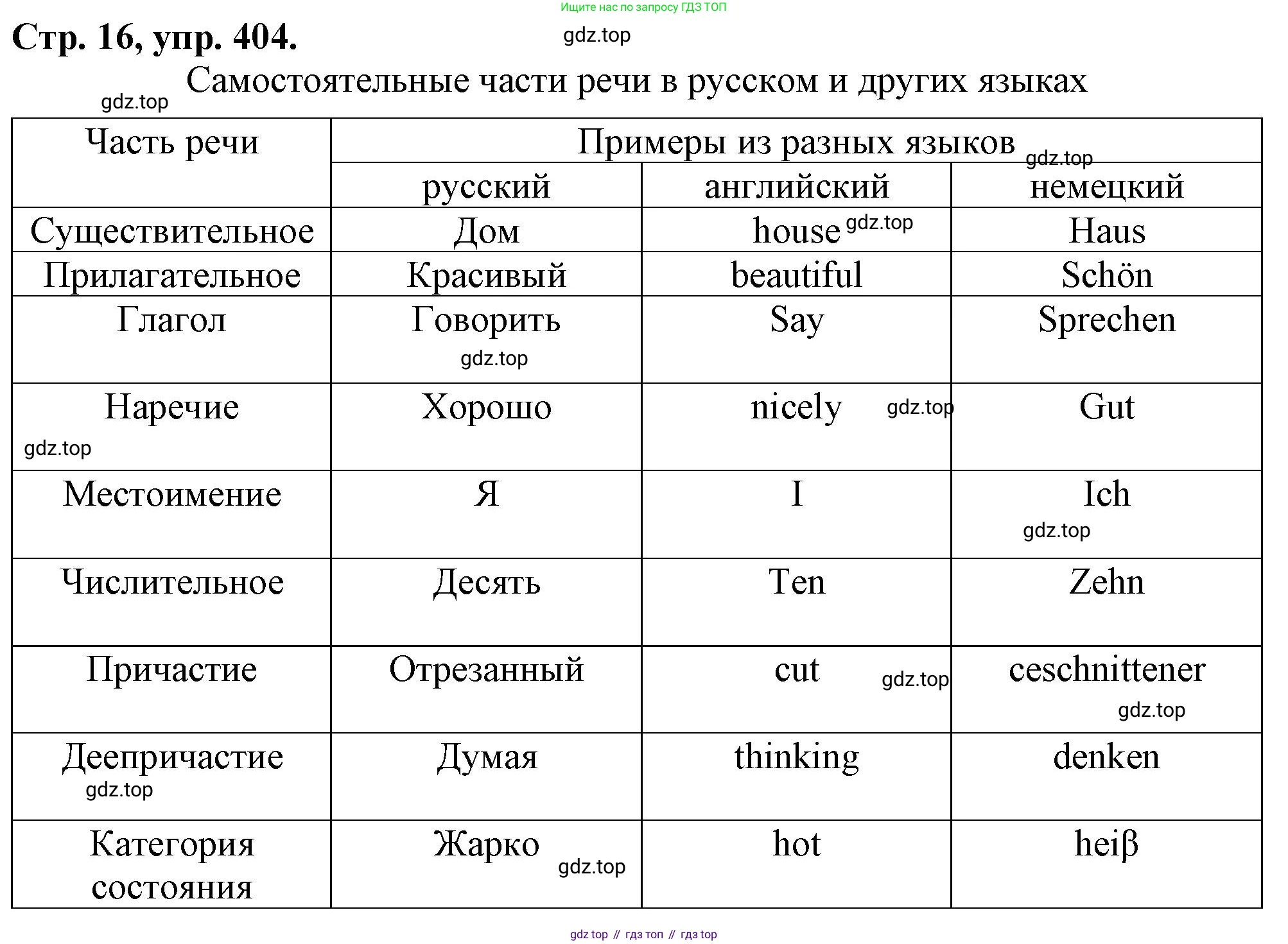 Русский язык, 7 класс Учебник, авторы: Баранов Михаил Трофимович, Ладыженская Таиса Алексеевна, Тростенцова Лидия Александровна, Ладыженская Наталия Вениаминовна, Александрова Ольга Макаровна, Дейкина Алевтина Дмитриевна, Антонова Любовь Геннадиевна, Григорян Лариса Трофимовна, Кулибаба Иван Иванович, издательство Просвещение, Москва, 2023, зелёного цвета, Часть 2, страница 16, номер 404, Решение 1 (2024-2027)