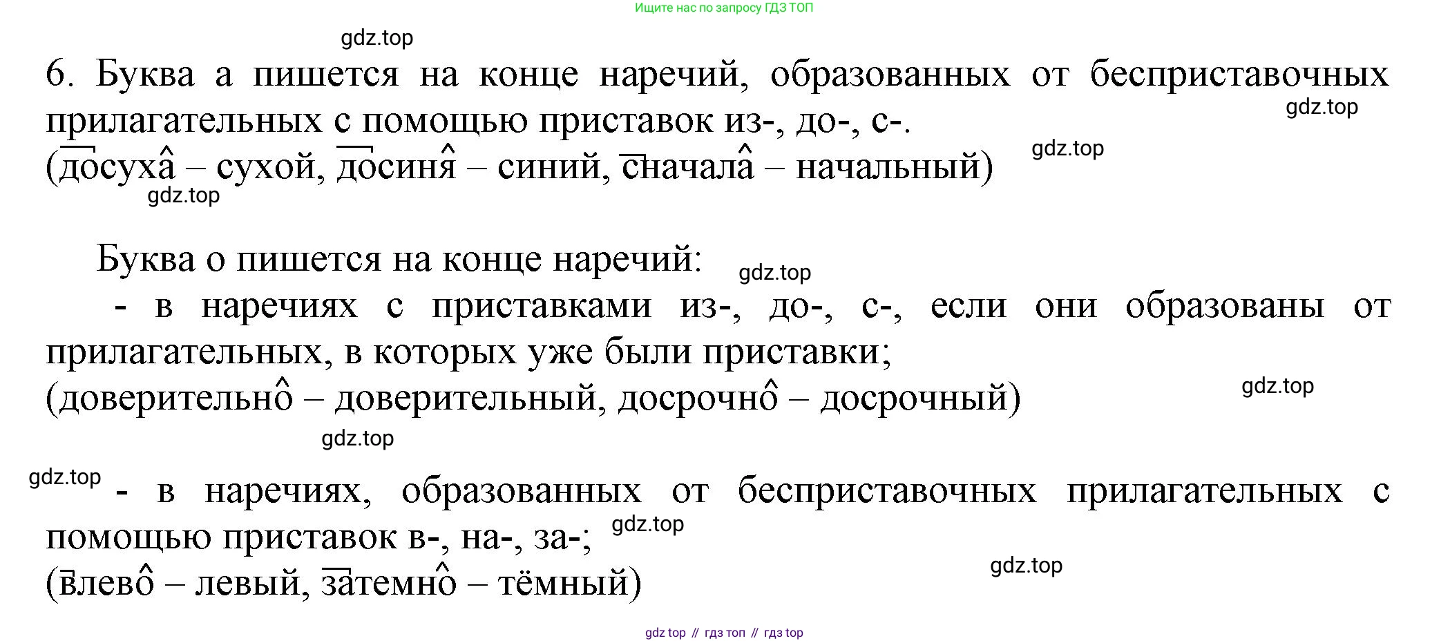 Русский язык, 7 класс Учебник, авторы: Баранов Михаил Трофимович, Ладыженская Таиса Алексеевна, Тростенцова Лидия Александровна, Ладыженская Наталия Вениаминовна, Александрова Ольга Макаровна, Дейкина Алевтина Дмитриевна, Антонова Любовь Геннадиевна, Григорян Лариса Трофимовна, Кулибаба Иван Иванович, издательство Просвещение, Москва, 2023, зелёного цвета, Часть 1, страница 217, номер 6, Решение 1 (2024-2027)