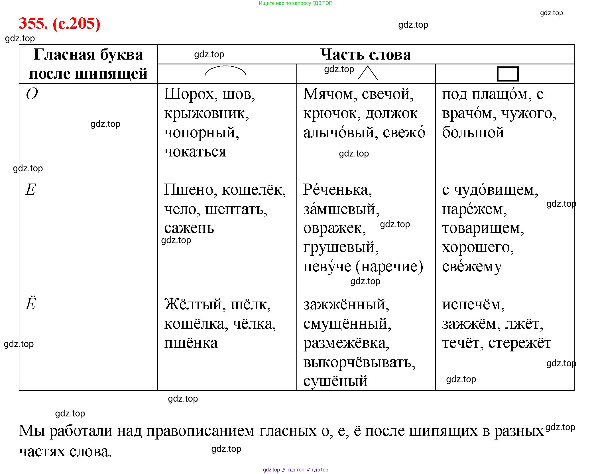 Русский язык, 7 класс Учебник, авторы: Баранов Михаил Трофимович, Ладыженская Таиса Алексеевна, Тростенцова Лидия Александровна, Ладыженская Наталия Вениаминовна, Александрова Ольга Макаровна, Дейкина Алевтина Дмитриевна, Антонова Любовь Геннадиевна, Григорян Лариса Трофимовна, Кулибаба Иван Иванович, издательство Просвещение, Москва, 2023, зелёного цвета, Часть 1, страница 205, номер 355, Решение 2 (2024-2027)