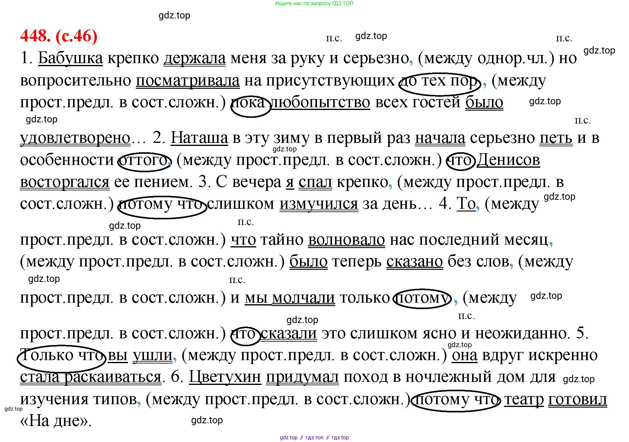 Русский язык, 7 класс Учебник, авторы: Баранов Михаил Трофимович, Ладыженская Таиса Алексеевна, Тростенцова Лидия Александровна, Ладыженская Наталия Вениаминовна, Александрова Ольга Макаровна, Дейкина Алевтина Дмитриевна, Антонова Любовь Геннадиевна, Григорян Лариса Трофимовна, Кулибаба Иван Иванович, издательство Просвещение, Москва, 2023, зелёного цвета, Часть 2, страница 46, номер 448, Решение 2 (2024-2027)