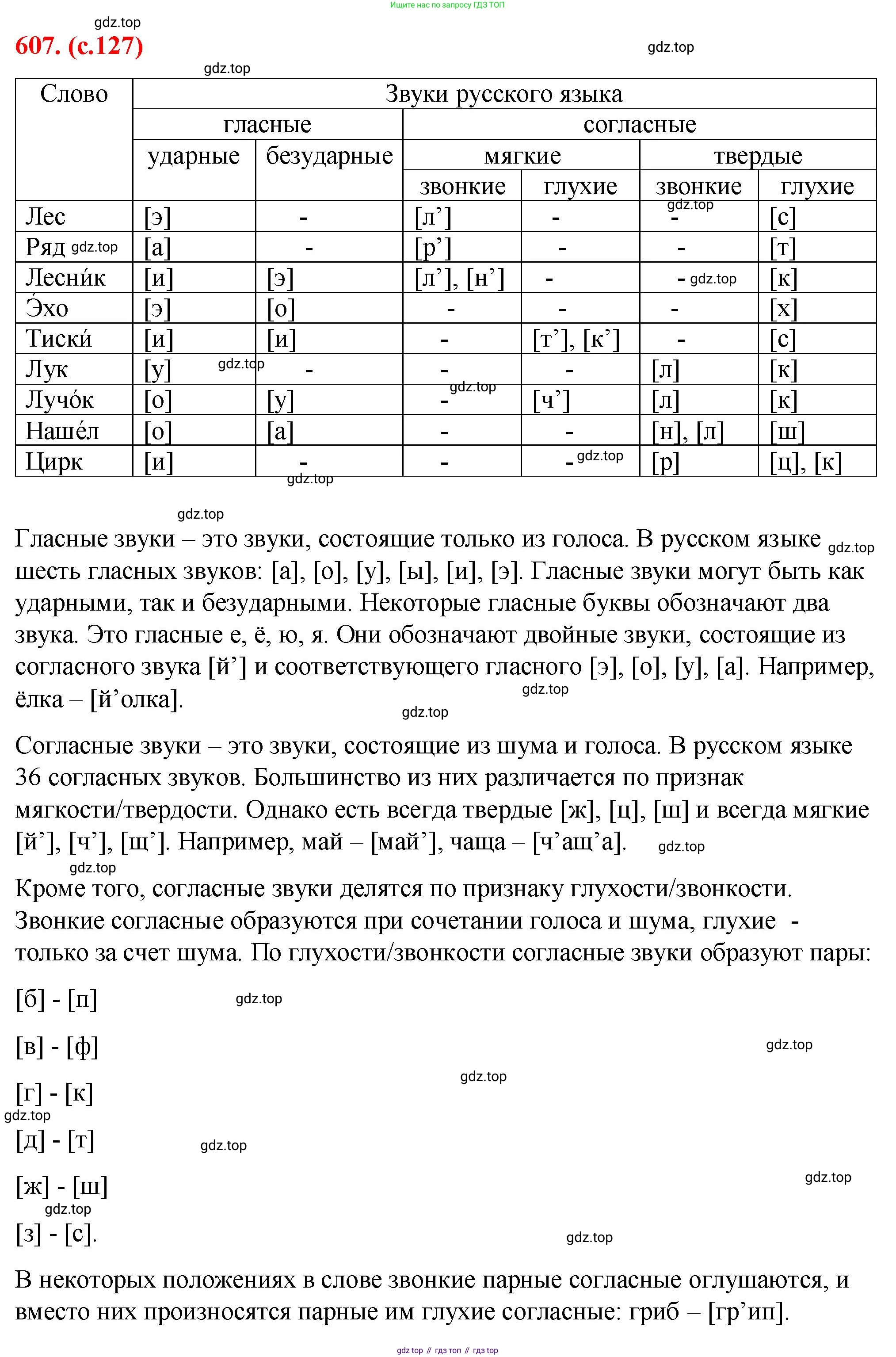 Русский язык, 7 класс Учебник, авторы: Баранов Михаил Трофимович, Ладыженская Таиса Алексеевна, Тростенцова Лидия Александровна, Ладыженская Наталия Вениаминовна, Александрова Ольга Макаровна, Дейкина Алевтина Дмитриевна, Антонова Любовь Геннадиевна, Григорян Лариса Трофимовна, Кулибаба Иван Иванович, издательство Просвещение, Москва, 2023, зелёного цвета, Часть 2, страница 127, номер 607, Решение 2 (2024-2027)