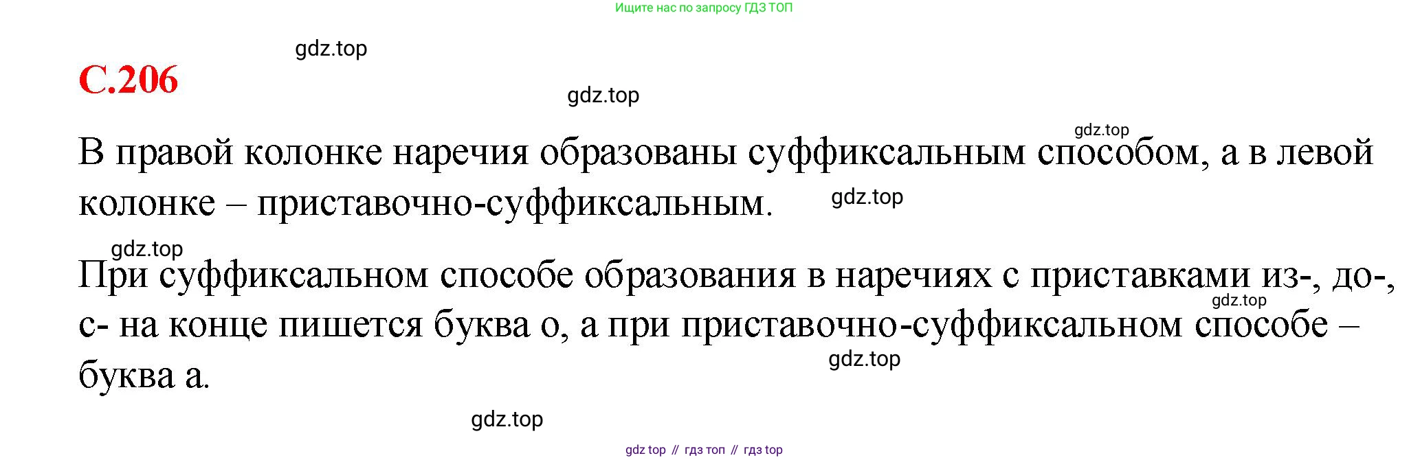 Русский язык, 7 класс Учебник, авторы: Баранов Михаил Трофимович, Ладыженская Таиса Алексеевна, Тростенцова Лидия Александровна, Ладыженская Наталия Вениаминовна, Александрова Ольга Макаровна, Дейкина Алевтина Дмитриевна, Антонова Любовь Геннадиевна, Григорян Лариса Трофимовна, Кулибаба Иван Иванович, издательство Просвещение, Москва, 2023, зелёного цвета, Часть 1, страница 206, Решение 2 (2024-2027)
