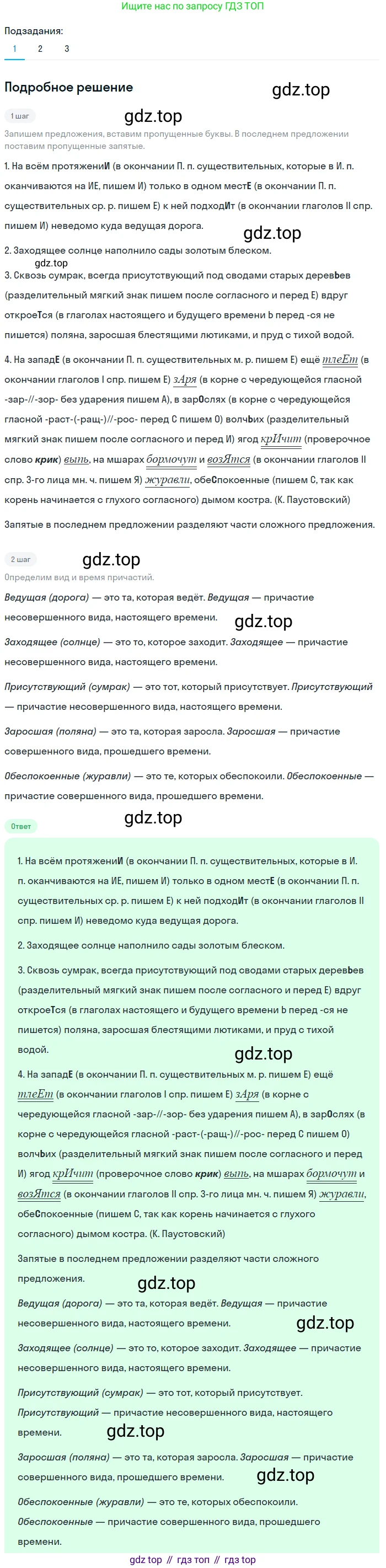 Русский язык, 7 класс Учебник, авторы: Баранов Михаил Трофимович, Ладыженская Таиса Алексеевна, Тростенцова Лидия Александровна, Ладыженская Наталия Вениаминовна, Александрова Ольга Макаровна, Дейкина Алевтина Дмитриевна, Антонова Любовь Геннадиевна, Григорян Лариса Трофимовна, Кулибаба Иван Иванович, издательство Просвещение, Москва, 2023, зелёного цвета, Часть 1, страница 92, номер 162, Решение 3 (2024-2027)
