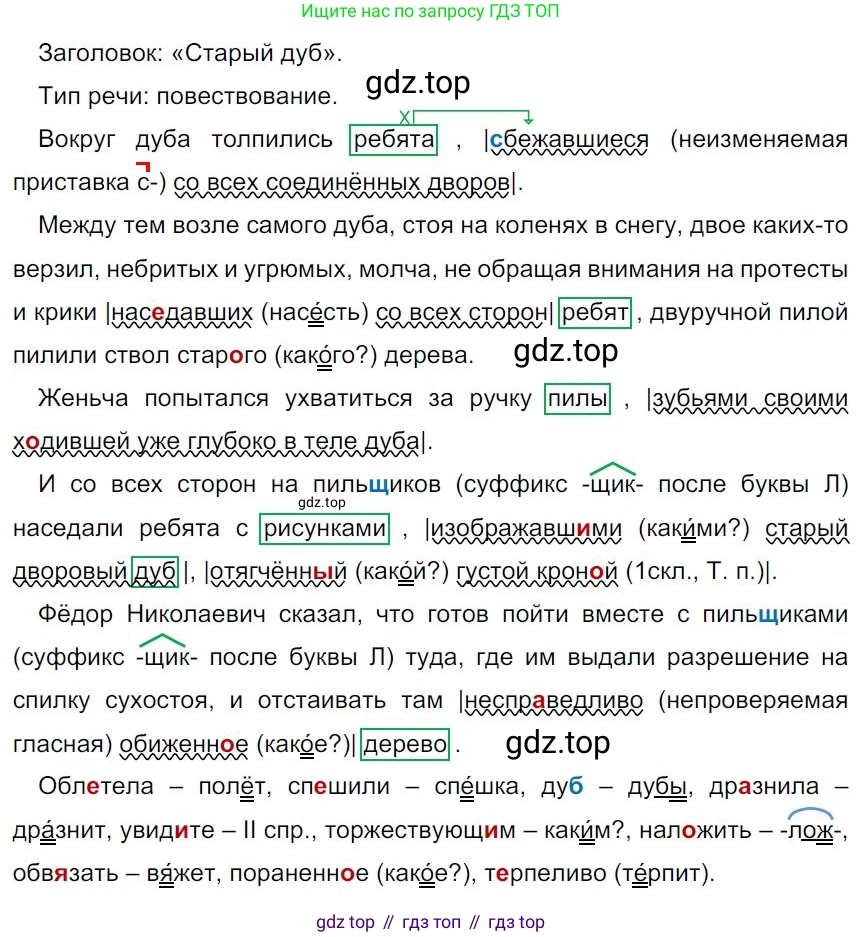 Русский язык, 7 класс Учебник, авторы: Баранов Михаил Трофимович, Ладыженская Таиса Алексеевна, Тростенцова Лидия Александровна, Ладыженская Наталия Вениаминовна, Александрова Ольга Макаровна, Дейкина Алевтина Дмитриевна, Антонова Любовь Геннадиевна, Григорян Лариса Трофимовна, Кулибаба Иван Иванович, издательство Просвещение, Москва, 2023, зелёного цвета, Часть 1, страница 99, номер 173, Решение 4 (2024-2027)