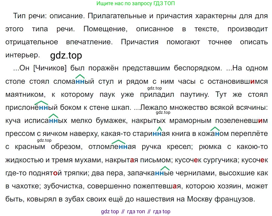 Русский язык, 7 класс Учебник, авторы: Баранов Михаил Трофимович, Ладыженская Таиса Алексеевна, Тростенцова Лидия Александровна, Ладыженская Наталия Вениаминовна, Александрова Ольга Макаровна, Дейкина Алевтина Дмитриевна, Антонова Любовь Геннадиевна, Григорян Лариса Трофимовна, Кулибаба Иван Иванович, издательство Просвещение, Москва, 2023, зелёного цвета, Часть 1, страница 129, номер 223, Решение 4 (2024-2027)