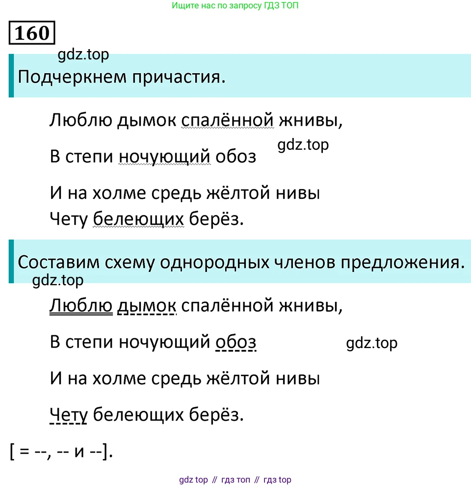 Русский язык, 7 класс Учебник, авторы: Баранов Михаил Трофимович, Ладыженская Таиса Алексеевна, Тростенцова Лидия Александровна, Ладыженская Наталия Вениаминовна, Александрова Ольга Макаровна, Дейкина Алевтина Дмитриевна, Антонова Любовь Геннадиевна, Григорян Лариса Трофимовна, Кулибаба Иван Иванович, издательство Просвещение, Москва, 2023, зелёного цвета, Часть 1, страница 91, номер 160, Решение 5 (2024-2027)