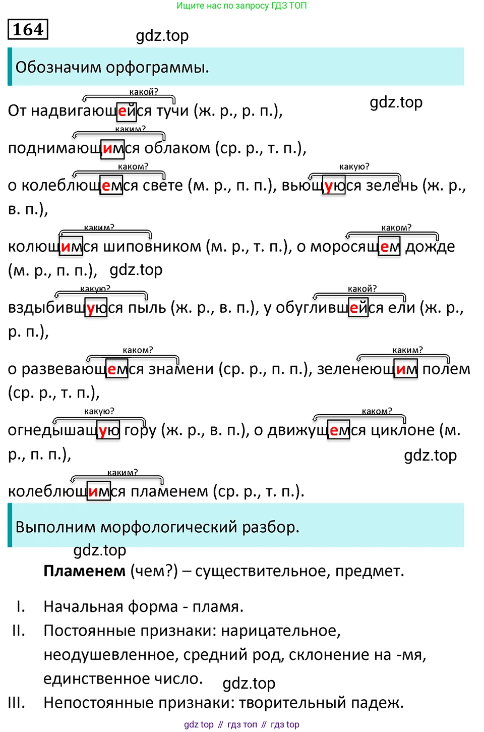 Русский язык, 7 класс Учебник, авторы: Баранов Михаил Трофимович, Ладыженская Таиса Алексеевна, Тростенцова Лидия Александровна, Ладыженская Наталия Вениаминовна, Александрова Ольга Макаровна, Дейкина Алевтина Дмитриевна, Антонова Любовь Геннадиевна, Григорян Лариса Трофимовна, Кулибаба Иван Иванович, издательство Просвещение, Москва, 2023, зелёного цвета, Часть 1, страница 93, номер 164, Решение 5 (2024-2027)