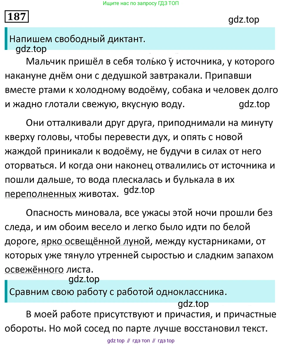 Русский язык, 7 класс Учебник, авторы: Баранов Михаил Трофимович, Ладыженская Таиса Алексеевна, Тростенцова Лидия Александровна, Ладыженская Наталия Вениаминовна, Александрова Ольга Макаровна, Дейкина Алевтина Дмитриевна, Антонова Любовь Геннадиевна, Григорян Лариса Трофимовна, Кулибаба Иван Иванович, издательство Просвещение, Москва, 2023, зелёного цвета, Часть 1, страница 107, номер 187, Решение 5 (2024-2027)