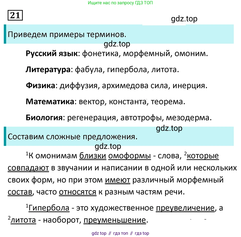 Русский язык, 7 класс Учебник, авторы: Баранов Михаил Трофимович, Ладыженская Таиса Алексеевна, Тростенцова Лидия Александровна, Ладыженская Наталия Вениаминовна, Александрова Ольга Макаровна, Дейкина Алевтина Дмитриевна, Антонова Любовь Геннадиевна, Григорян Лариса Трофимовна, Кулибаба Иван Иванович, издательство Просвещение, Москва, 2023, зелёного цвета, Часть 1, страница 14, номер 21, Решение 5 (2024-2027)