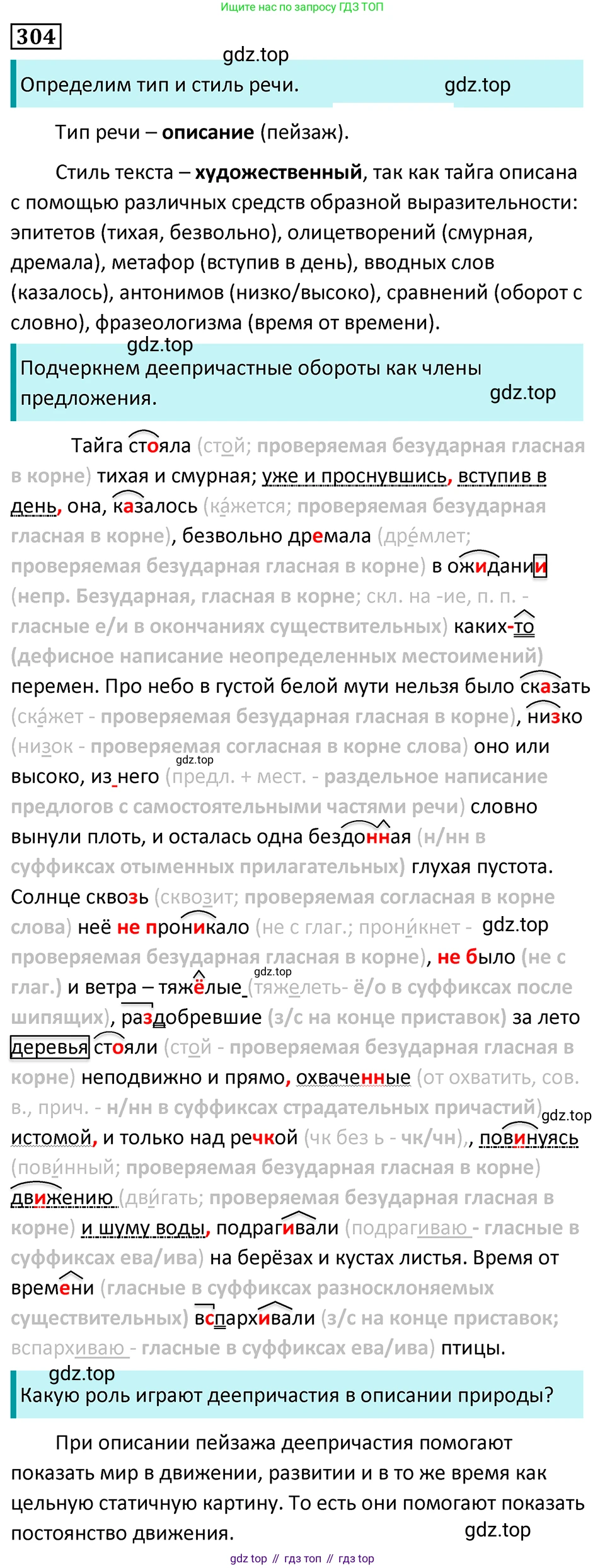 Русский язык, 7 класс Учебник, авторы: Баранов Михаил Трофимович, Ладыженская Таиса Алексеевна, Тростенцова Лидия Александровна, Ладыженская Наталия Вениаминовна, Александрова Ольга Макаровна, Дейкина Алевтина Дмитриевна, Антонова Любовь Геннадиевна, Григорян Лариса Трофимовна, Кулибаба Иван Иванович, издательство Просвещение, Москва, 2023, зелёного цвета, Часть 1, страница 177, номер 304, Решение 5 (2024-2027)