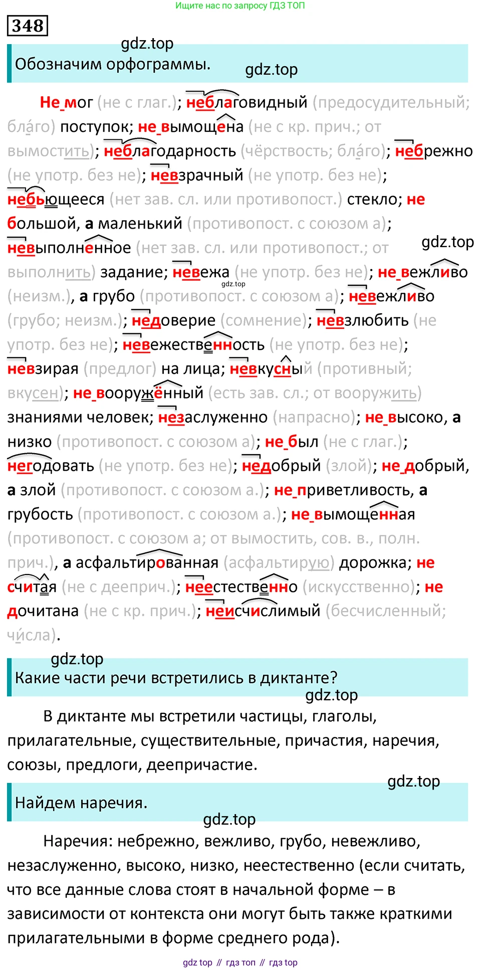 Русский язык, 7 класс Учебник, авторы: Баранов Михаил Трофимович, Ладыженская Таиса Алексеевна, Тростенцова Лидия Александровна, Ладыженская Наталия Вениаминовна, Александрова Ольга Макаровна, Дейкина Алевтина Дмитриевна, Антонова Любовь Геннадиевна, Григорян Лариса Трофимовна, Кулибаба Иван Иванович, издательство Просвещение, Москва, 2023, зелёного цвета, Часть 1, страница 202, номер 348, Решение 5 (2024-2027)