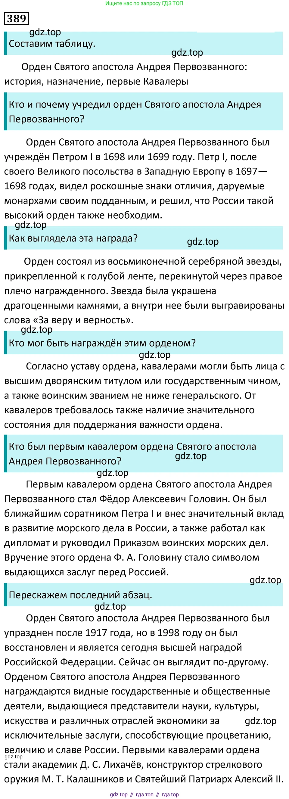 Русский язык, 7 класс Учебник, авторы: Баранов Михаил Трофимович, Ладыженская Таиса Алексеевна, Тростенцова Лидия Александровна, Ладыженская Наталия Вениаминовна, Александрова Ольга Макаровна, Дейкина Алевтина Дмитриевна, Антонова Любовь Геннадиевна, Григорян Лариса Трофимовна, Кулибаба Иван Иванович, издательство Просвещение, Москва, 2023, зелёного цвета, Часть 1, страница 219, номер 389, Решение 5 (2024-2027)