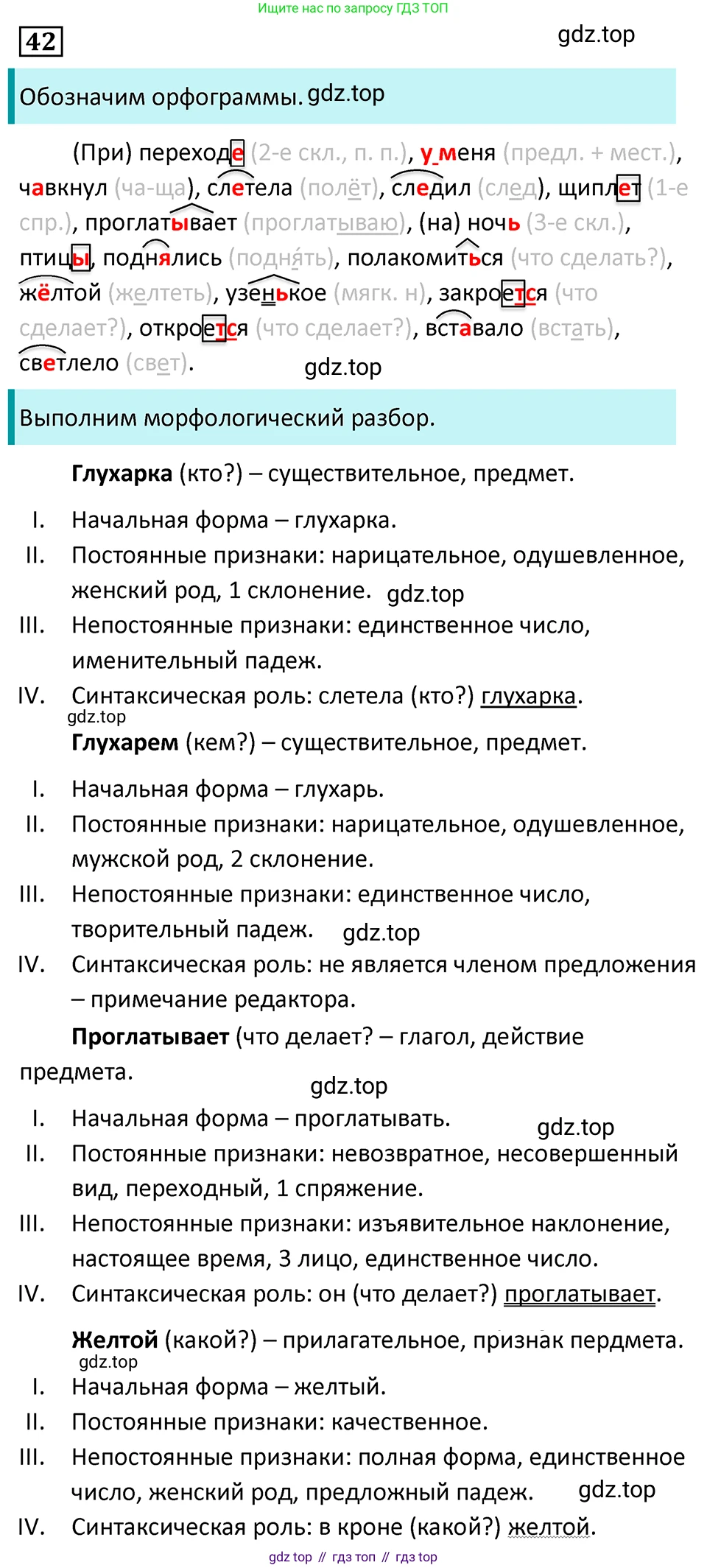 Русский язык, 7 класс Учебник, авторы: Баранов Михаил Трофимович, Ладыженская Таиса Алексеевна, Тростенцова Лидия Александровна, Ладыженская Наталия Вениаминовна, Александрова Ольга Макаровна, Дейкина Алевтина Дмитриевна, Антонова Любовь Геннадиевна, Григорян Лариса Трофимовна, Кулибаба Иван Иванович, издательство Просвещение, Москва, 2023, зелёного цвета, Часть 1, страница 25, номер 42, Решение 5 (2024-2027)
