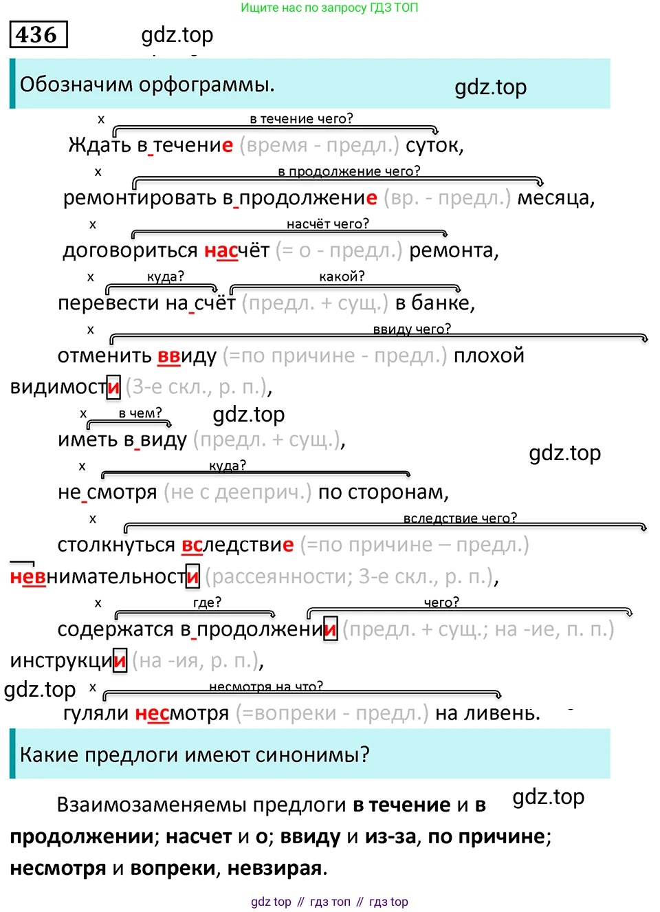Русский язык, 7 класс Учебник, авторы: Баранов Михаил Трофимович, Ладыженская Таиса Алексеевна, Тростенцова Лидия Александровна, Ладыженская Наталия Вениаминовна, Александрова Ольга Макаровна, Дейкина Алевтина Дмитриевна, Антонова Любовь Геннадиевна, Григорян Лариса Трофимовна, Кулибаба Иван Иванович, издательство Просвещение, Москва, 2023, зелёного цвета, Часть 2, страница 38, номер 436, Решение 5 (2024-2027)