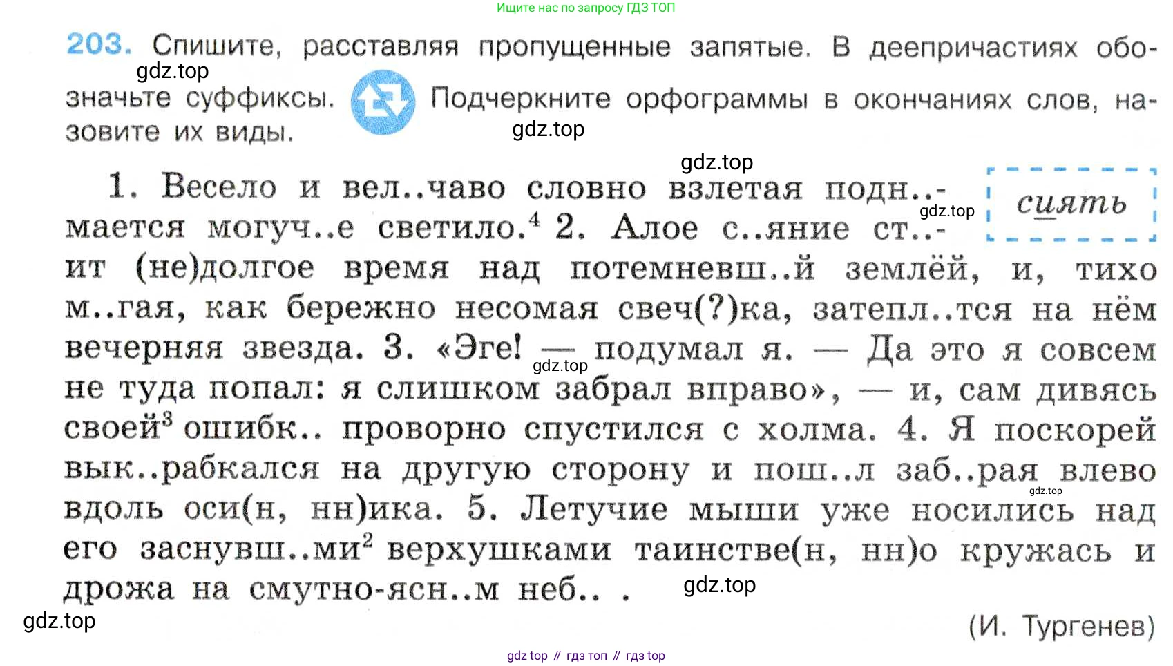 Русский язык, 7 класс Учебник, авторы: Баранов Михаил Трофимович, Ладыженская Таиса Алексеевна, Тростенцова Лидия Александровна, Ладыженская Наталия Вениаминовна, Александрова Ольга Макаровна, Дейкина Алевтина Дмитриевна, Антонова Любовь Геннадиевна, Григорян Лариса Трофимовна, Кулибаба Иван Иванович, издательство Просвещение, Москва, 2023, зелёного цвета, Часть 1, страница 117, номер 203, Условие 2019-2022