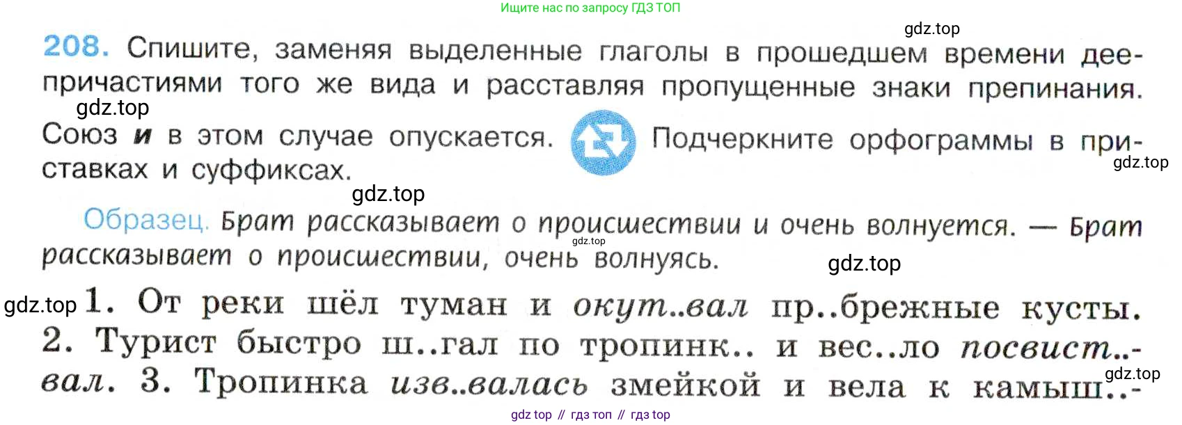 Русский язык, 7 класс Учебник, авторы: Баранов Михаил Трофимович, Ладыженская Таиса Алексеевна, Тростенцова Лидия Александровна, Ладыженская Наталия Вениаминовна, Александрова Ольга Макаровна, Дейкина Алевтина Дмитриевна, Антонова Любовь Геннадиевна, Григорян Лариса Трофимовна, Кулибаба Иван Иванович, издательство Просвещение, Москва, 2023, зелёного цвета, Часть 1, страница 120, номер 208, Условие 2019-2022