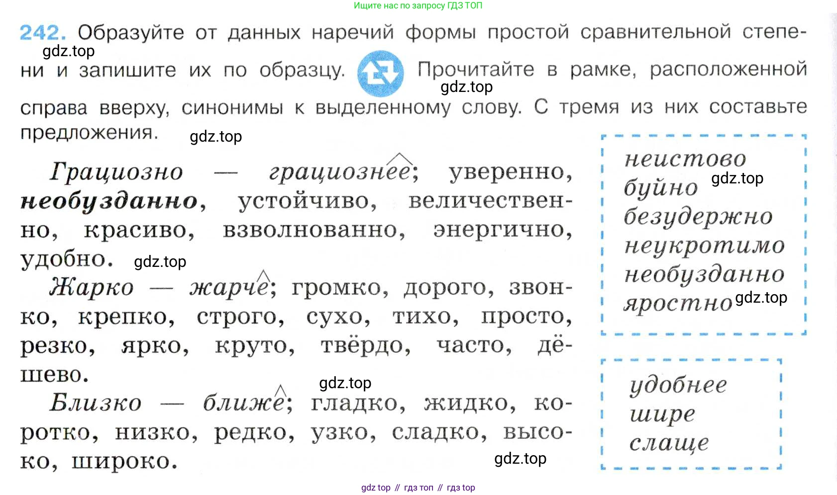 Русский язык, 7 класс Учебник, авторы: Баранов Михаил Трофимович, Ладыженская Таиса Алексеевна, Тростенцова Лидия Александровна, Ладыженская Наталия Вениаминовна, Александрова Ольга Макаровна, Дейкина Алевтина Дмитриевна, Антонова Любовь Геннадиевна, Григорян Лариса Трофимовна, Кулибаба Иван Иванович, издательство Просвещение, Москва, 2023, зелёного цвета, Часть 1, страница 144, номер 242, Условие 2019-2022