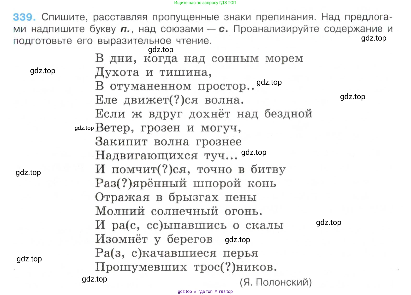 Русский язык, 7 класс Учебник, авторы: Баранов Михаил Трофимович, Ладыженская Таиса Алексеевна, Тростенцова Лидия Александровна, Ладыженская Наталия Вениаминовна, Александрова Ольга Макаровна, Дейкина Алевтина Дмитриевна, Антонова Любовь Геннадиевна, Григорян Лариса Трофимовна, Кулибаба Иван Иванович, издательство Просвещение, Москва, 2023, зелёного цвета, Часть 1, страница 197, номер 339, Условие 2019-2022