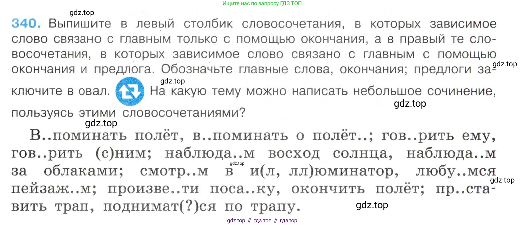 Русский язык, 7 класс Учебник, авторы: Баранов Михаил Трофимович, Ладыженская Таиса Алексеевна, Тростенцова Лидия Александровна, Ладыженская Наталия Вениаминовна, Александрова Ольга Макаровна, Дейкина Алевтина Дмитриевна, Антонова Любовь Геннадиевна, Григорян Лариса Трофимовна, Кулибаба Иван Иванович, издательство Просвещение, Москва, 2023, зелёного цвета, Часть 1, страница 197, номер 340, Условие 2019-2022