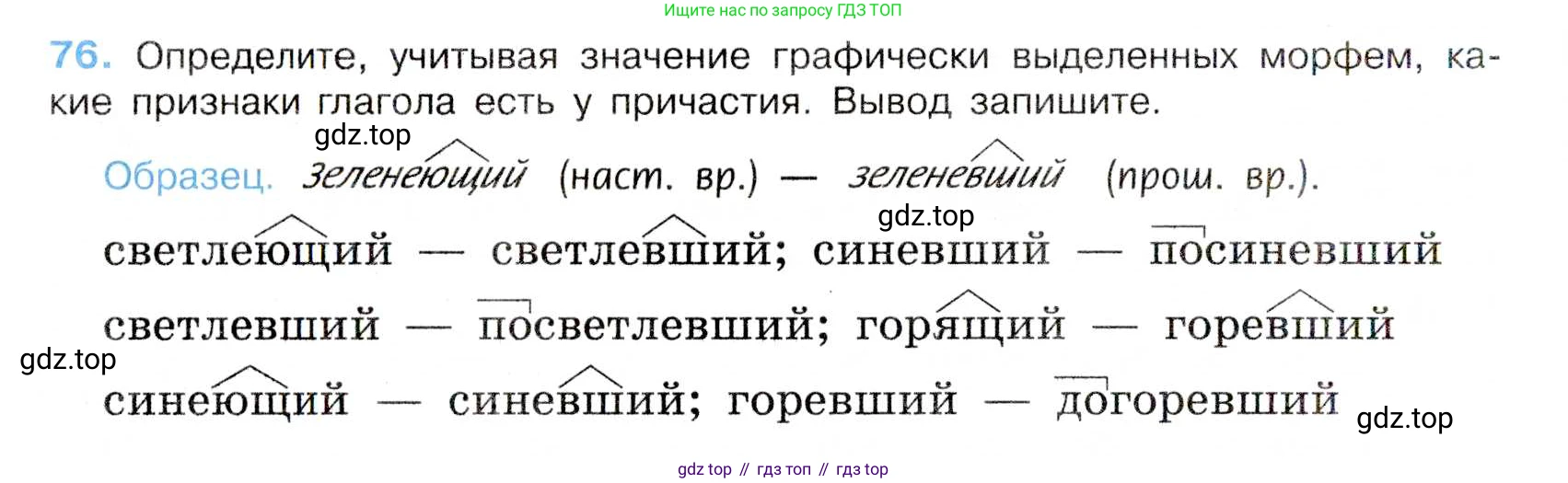 Русский язык, 7 класс Учебник, авторы: Баранов Михаил Трофимович, Ладыженская Таиса Алексеевна, Тростенцова Лидия Александровна, Ладыженская Наталия Вениаминовна, Александрова Ольга Макаровна, Дейкина Алевтина Дмитриевна, Антонова Любовь Геннадиевна, Григорян Лариса Трофимовна, Кулибаба Иван Иванович, издательство Просвещение, Москва, 2023, зелёного цвета, Часть 1, страница 42, номер 76, Условие 2019-2022