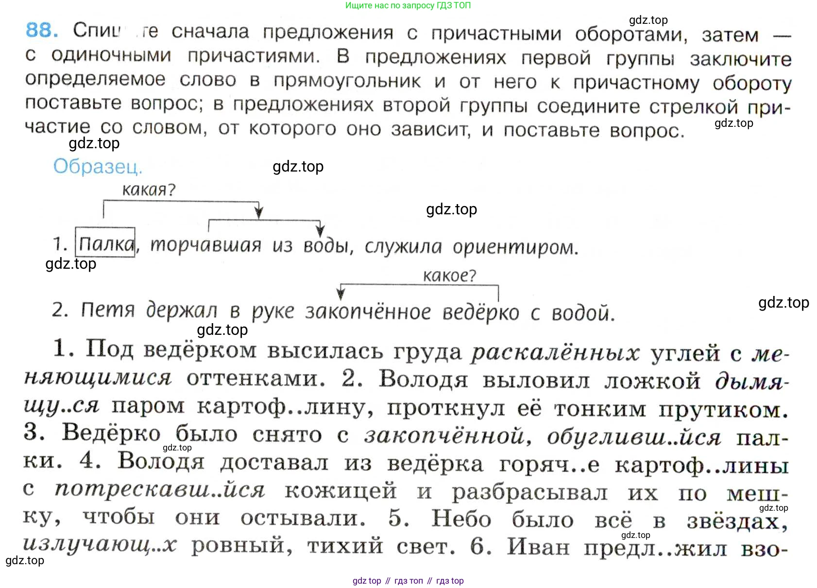 Русский язык, 7 класс Учебник, авторы: Баранов Михаил Трофимович, Ладыженская Таиса Алексеевна, Тростенцова Лидия Александровна, Ладыженская Наталия Вениаминовна, Александрова Ольга Макаровна, Дейкина Алевтина Дмитриевна, Антонова Любовь Геннадиевна, Григорян Лариса Трофимовна, Кулибаба Иван Иванович, издательство Просвещение, Москва, 2023, зелёного цвета, Часть 1, страница 52, номер 88, Условие 2019-2022