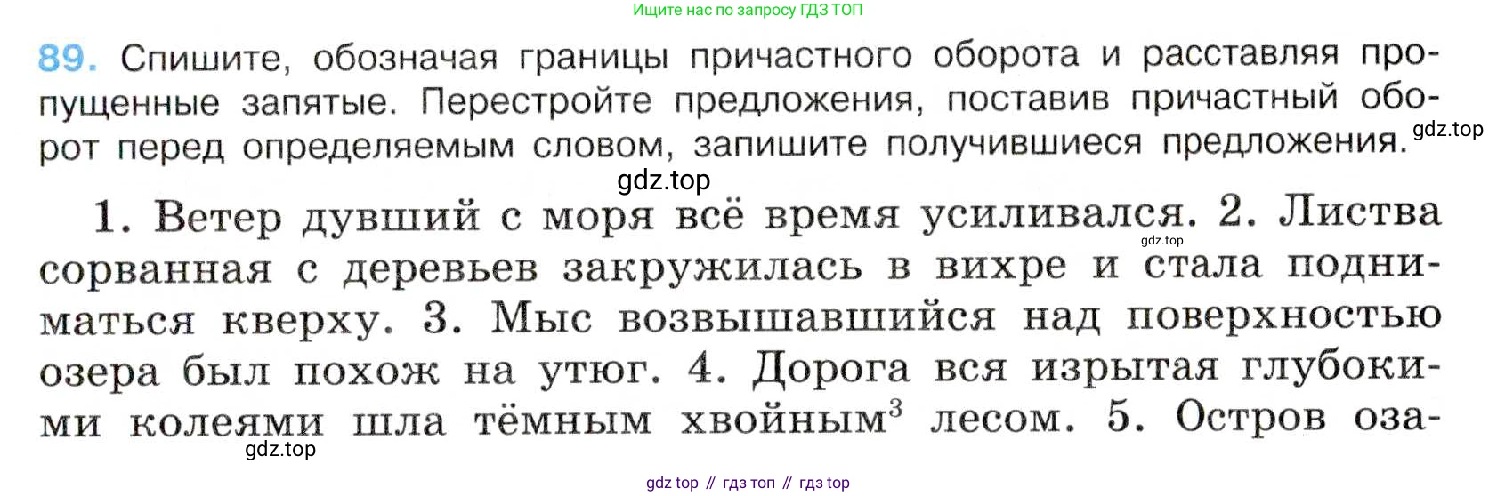 Русский язык, 7 класс Учебник, авторы: Баранов Михаил Трофимович, Ладыженская Таиса Алексеевна, Тростенцова Лидия Александровна, Ладыженская Наталия Вениаминовна, Александрова Ольга Макаровна, Дейкина Алевтина Дмитриевна, Антонова Любовь Геннадиевна, Григорян Лариса Трофимовна, Кулибаба Иван Иванович, издательство Просвещение, Москва, 2023, зелёного цвета, Часть 1, страница 53, номер 89, Условие 2019-2022