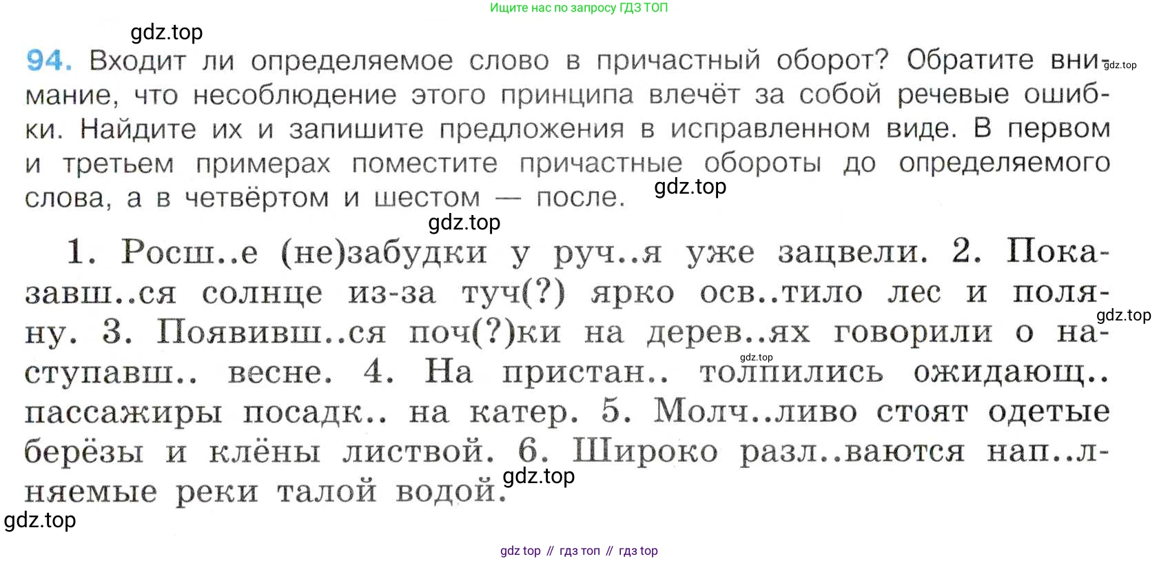 Русский язык, 7 класс Учебник, авторы: Баранов Михаил Трофимович, Ладыженская Таиса Алексеевна, Тростенцова Лидия Александровна, Ладыженская Наталия Вениаминовна, Александрова Ольга Макаровна, Дейкина Алевтина Дмитриевна, Антонова Любовь Геннадиевна, Григорян Лариса Трофимовна, Кулибаба Иван Иванович, издательство Просвещение, Москва, 2023, зелёного цвета, Часть 1, страница 56, номер 94, Условие 2019-2022