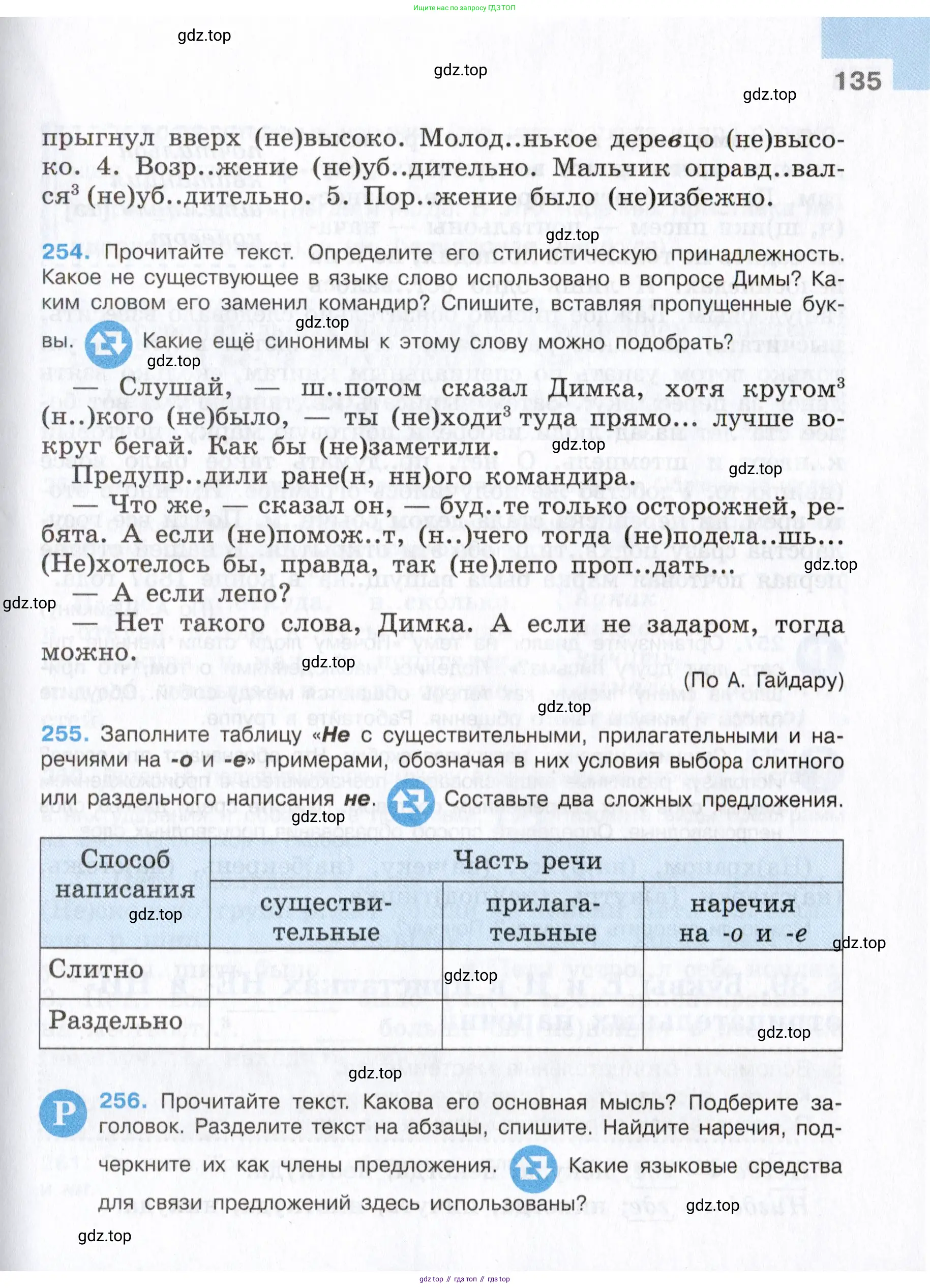 Русский язык, 7 класс Учебник, авторы: Баранов Михаил Трофимович, Ладыженская Таиса Алексеевна, Тростенцова Лидия Александровна, Ладыженская Наталия Вениаминовна, Александрова Ольга Макаровна, Дейкина Алевтина Дмитриевна, Антонова Любовь Геннадиевна, Григорян Лариса Трофимовна, Кулибаба Иван Иванович, издательство Просвещение, Москва, 2023, зелёного цвета, Часть 2, страница 135