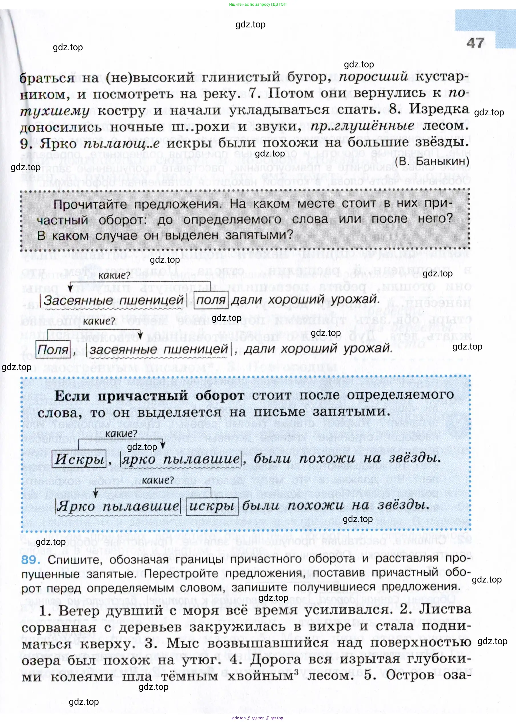Русский язык, 7 класс Учебник, авторы: Баранов Михаил Трофимович, Ладыженская Таиса Алексеевна, Тростенцова Лидия Александровна, Ладыженская Наталия Вениаминовна, Александрова Ольга Макаровна, Дейкина Алевтина Дмитриевна, Антонова Любовь Геннадиевна, Григорян Лариса Трофимовна, Кулибаба Иван Иванович, издательство Просвещение, Москва, 2023, зелёного цвета, Часть 1, страница 47