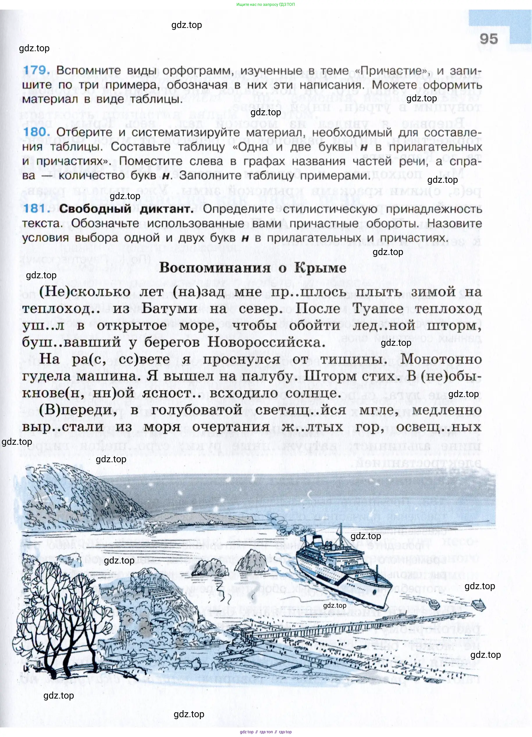Русский язык, 7 класс Учебник, авторы: Баранов Михаил Трофимович, Ладыженская Таиса Алексеевна, Тростенцова Лидия Александровна, Ладыженская Наталия Вениаминовна, Александрова Ольга Макаровна, Дейкина Алевтина Дмитриевна, Антонова Любовь Геннадиевна, Григорян Лариса Трофимовна, Кулибаба Иван Иванович, издательство Просвещение, Москва, 2023, зелёного цвета, Часть 1, страница 95