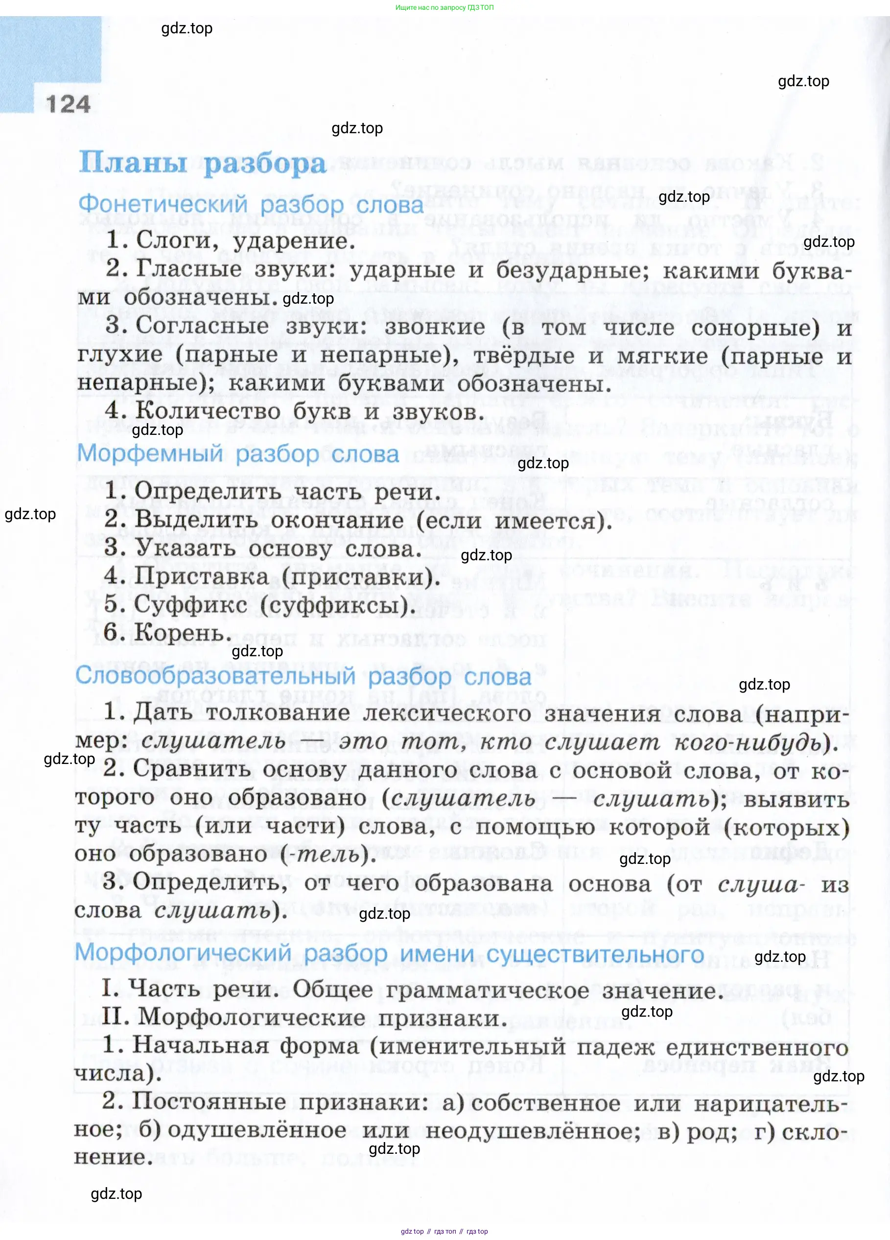 Русский язык, 7 класс Учебник, авторы: Баранов Михаил Трофимович, Ладыженская Таиса Алексеевна, Тростенцова Лидия Александровна, Ладыженская Наталия Вениаминовна, Александрова Ольга Макаровна, Дейкина Алевтина Дмитриевна, Антонова Любовь Геннадиевна, Григорян Лариса Трофимовна, Кулибаба Иван Иванович, издательство Просвещение, Москва, 2023, зелёного цвета, Часть 1, страница 124