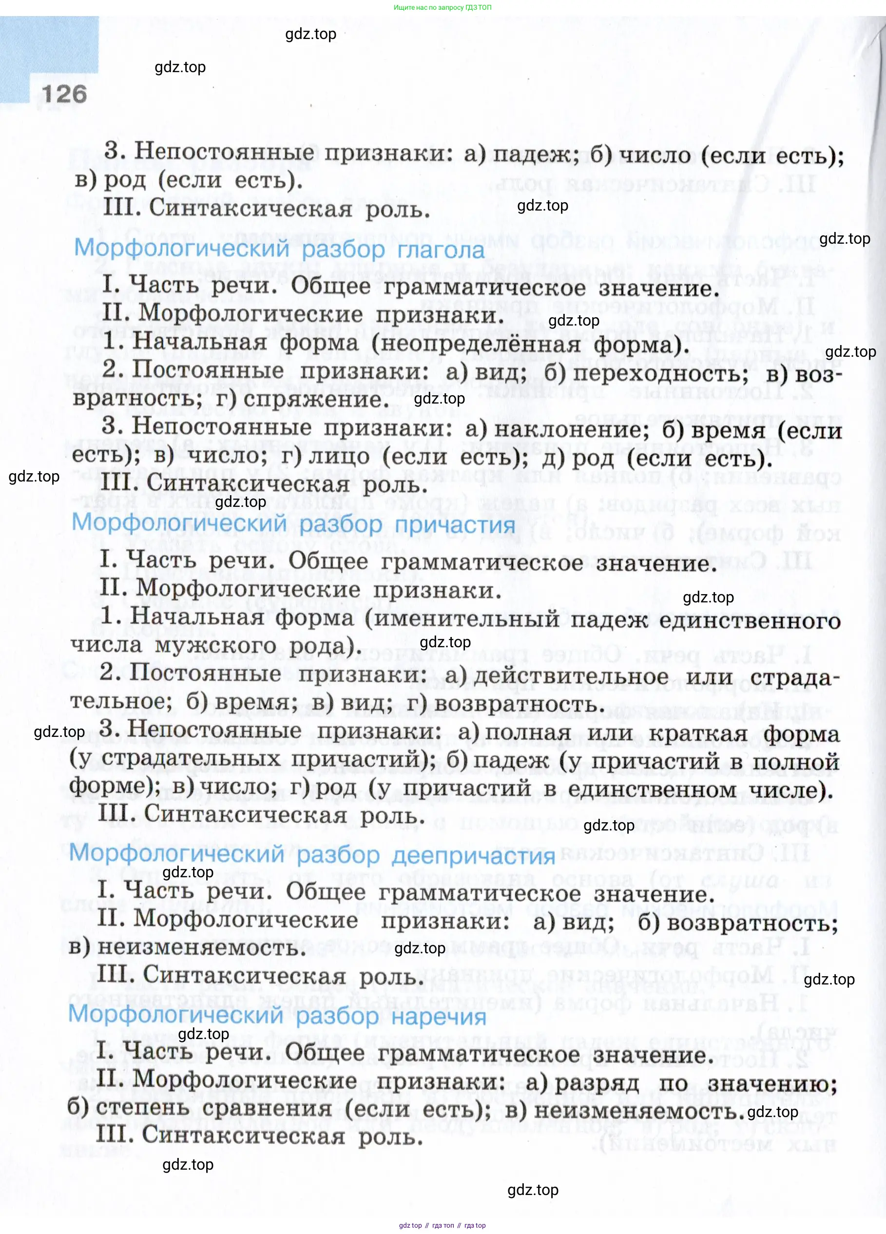 Русский язык, 7 класс Учебник, авторы: Баранов Михаил Трофимович, Ладыженская Таиса Алексеевна, Тростенцова Лидия Александровна, Ладыженская Наталия Вениаминовна, Александрова Ольга Макаровна, Дейкина Алевтина Дмитриевна, Антонова Любовь Геннадиевна, Григорян Лариса Трофимовна, Кулибаба Иван Иванович, издательство Просвещение, Москва, 2023, зелёного цвета, Часть 1, страница 126