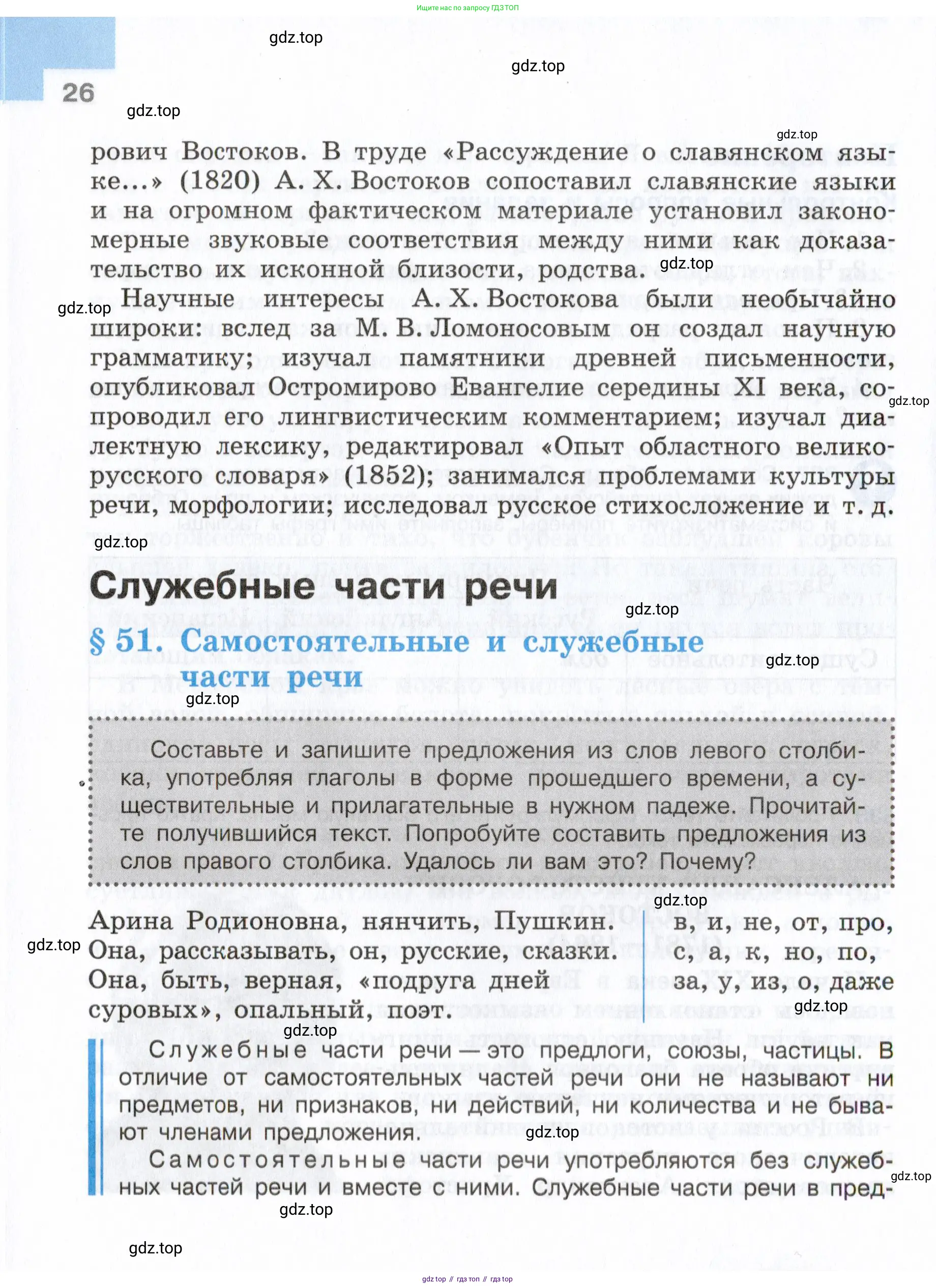 Русский язык, 7 класс Учебник, авторы: Баранов Михаил Трофимович, Ладыженская Таиса Алексеевна, Тростенцова Лидия Александровна, Ладыженская Наталия Вениаминовна, Александрова Ольга Макаровна, Дейкина Алевтина Дмитриевна, Антонова Любовь Геннадиевна, Григорян Лариса Трофимовна, Кулибаба Иван Иванович, издательство Просвещение, Москва, 2023, зелёного цвета, Часть 1, страница 26