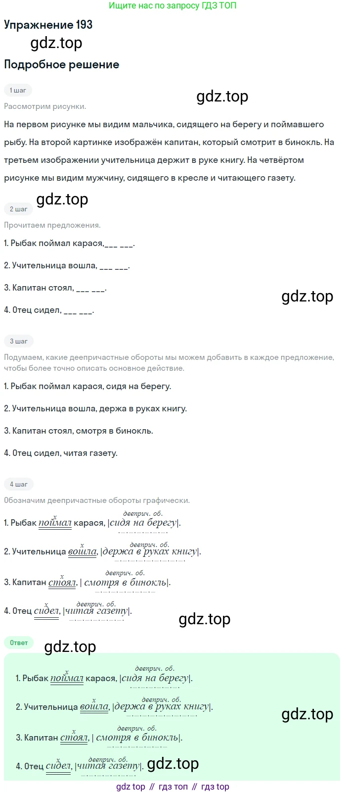 Русский язык, 7 класс Учебник, авторы: Баранов Михаил Трофимович, Ладыженская Таиса Алексеевна, Тростенцова Лидия Александровна, Ладыженская Наталия Вениаминовна, Александрова Ольга Макаровна, Дейкина Алевтина Дмитриевна, Антонова Любовь Геннадиевна, Григорян Лариса Трофимовна, Кулибаба Иван Иванович, издательство Просвещение, Москва, 2023, зелёного цвета, Часть 1, страница 112, номер 193, Решение 2019-2022