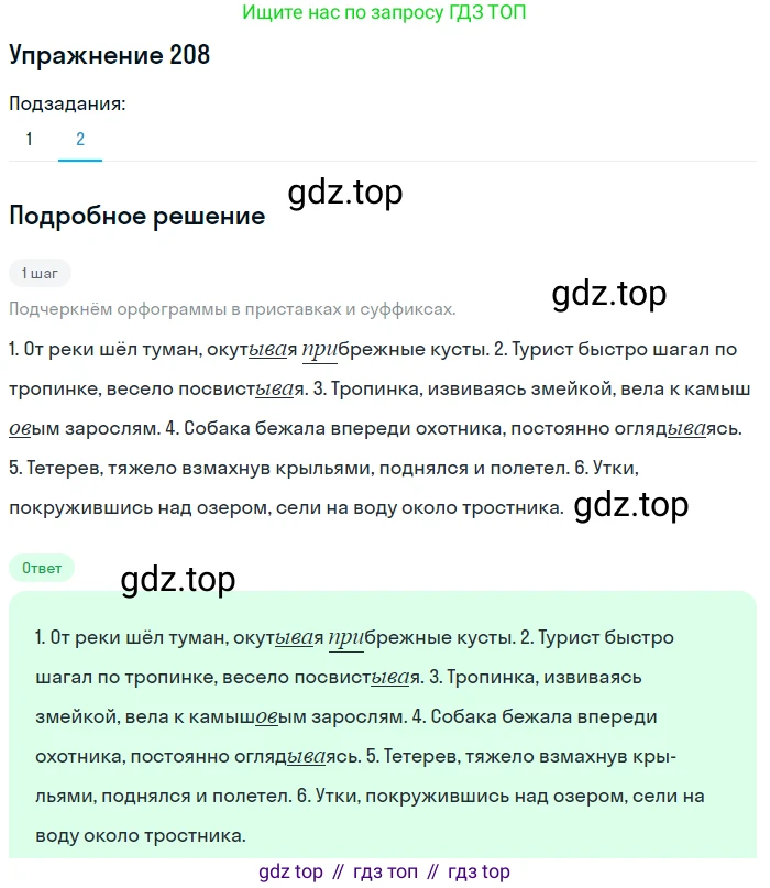 Русский язык, 7 класс Учебник, авторы: Баранов Михаил Трофимович, Ладыженская Таиса Алексеевна, Тростенцова Лидия Александровна, Ладыженская Наталия Вениаминовна, Александрова Ольга Макаровна, Дейкина Алевтина Дмитриевна, Антонова Любовь Геннадиевна, Григорян Лариса Трофимовна, Кулибаба Иван Иванович, издательство Просвещение, Москва, 2023, зелёного цвета, Часть 1, страница 120, номер 208, Решение 2019-2022 (продолжение 2)