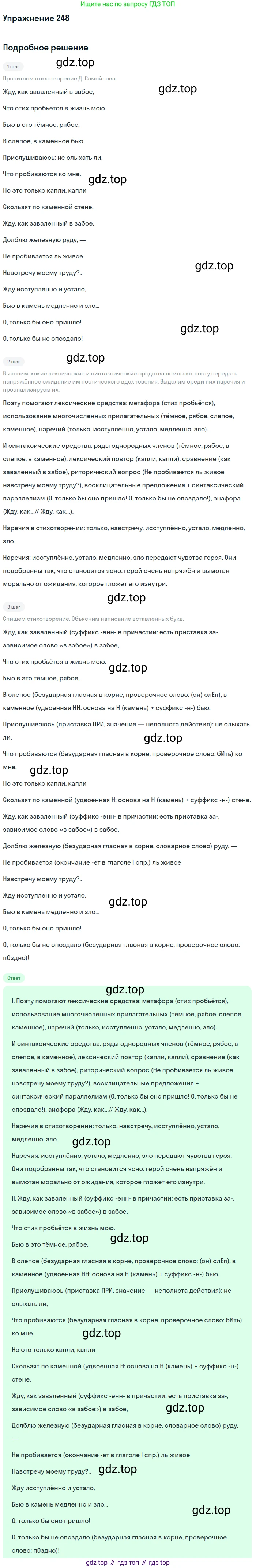 Русский язык, 7 класс Учебник, авторы: Баранов Михаил Трофимович, Ладыженская Таиса Алексеевна, Тростенцова Лидия Александровна, Ладыженская Наталия Вениаминовна, Александрова Ольга Макаровна, Дейкина Алевтина Дмитриевна, Антонова Любовь Геннадиевна, Григорян Лариса Трофимовна, Кулибаба Иван Иванович, издательство Просвещение, Москва, 2023, зелёного цвета, Часть 1, страница 146, номер 248, Решение 2019-2022