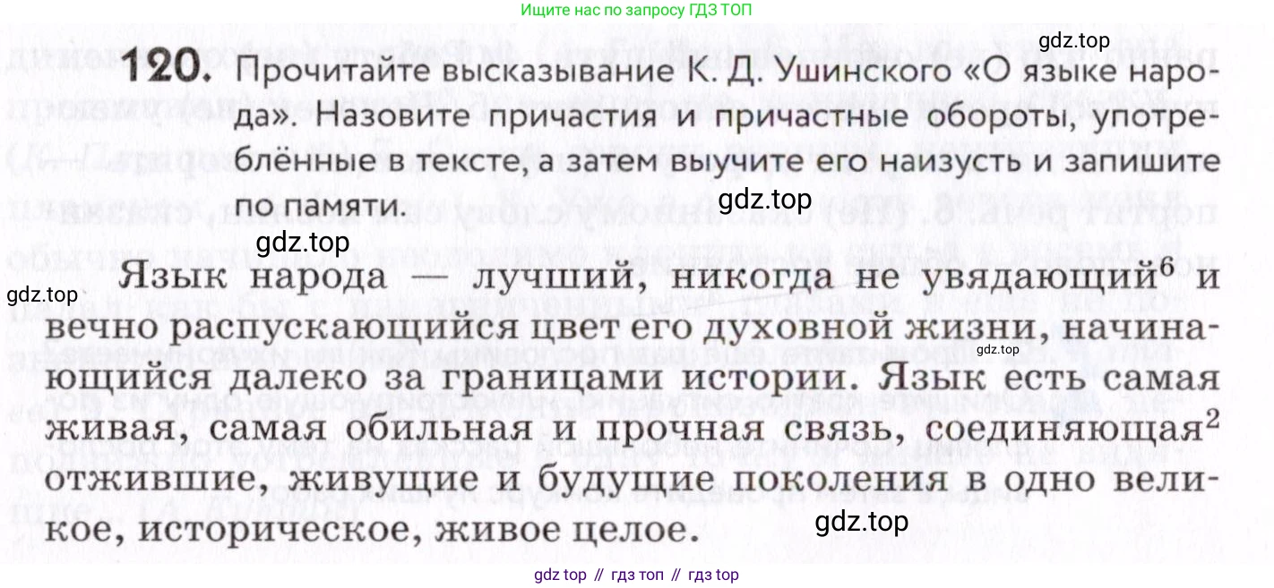 Русский язык, 7 класс Учебник, авторы: Пименова Светлана Николаевна, Еремеева Ангелина Павловна, Купалова Александра Юльевна, Лидман-Орлова Галина Кузьминична, Молодцова Светлана Николаевна, Пичугов Юрий Степанович, издательство Просвещение, Москва, 2021, белого цвета, страница 48, номер 120, Условие