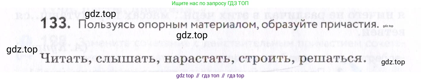 Русский язык, 7 класс Учебник, авторы: Пименова Светлана Николаевна, Еремеева Ангелина Павловна, Купалова Александра Юльевна, Лидман-Орлова Галина Кузьминична, Молодцова Светлана Николаевна, Пичугов Юрий Степанович, издательство Просвещение, Москва, 2021, белого цвета, страница 54, номер 133, Условие