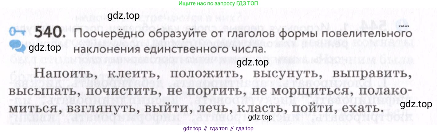 Русский язык, 7 класс Учебник, авторы: Пименова Светлана Николаевна, Еремеева Ангелина Павловна, Купалова Александра Юльевна, Лидман-Орлова Галина Кузьминична, Молодцова Светлана Николаевна, Пичугов Юрий Степанович, издательство Просвещение, Москва, 2021, белого цвета, страница 205, номер 540, Условие