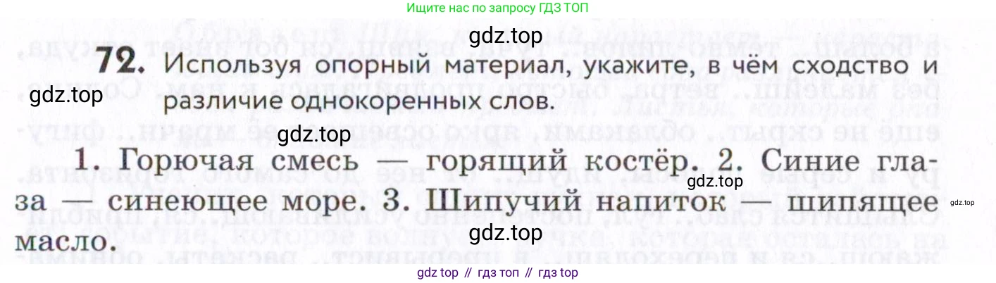 Русский язык, 7 класс Учебник, авторы: Пименова Светлана Николаевна, Еремеева Ангелина Павловна, Купалова Александра Юльевна, Лидман-Орлова Галина Кузьминична, Молодцова Светлана Николаевна, Пичугов Юрий Степанович, издательство Просвещение, Москва, 2021, белого цвета, страница 31, номер 72, Условие