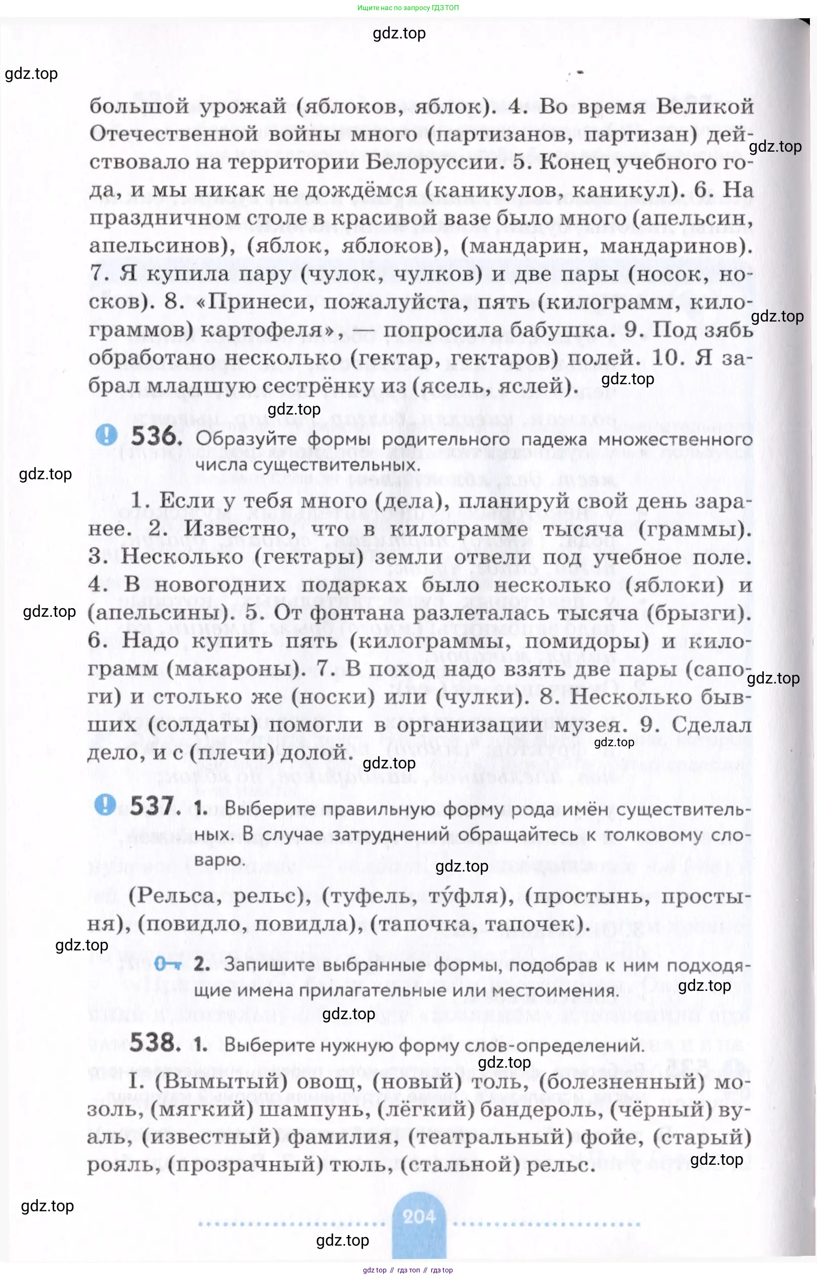 Русский язык, 7 класс Учебник, авторы: Пименова Светлана Николаевна, Еремеева Ангелина Павловна, Купалова Александра Юльевна, Лидман-Орлова Галина Кузьминична, Молодцова Светлана Николаевна, Пичугов Юрий Степанович, издательство Просвещение, Москва, 2021, белого цвета, страница 204