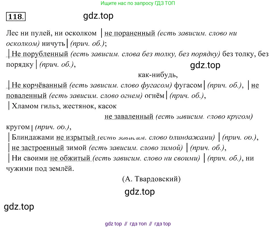 Русский язык, 7 класс Учебник, авторы: Пименова Светлана Николаевна, Еремеева Ангелина Павловна, Купалова Александра Юльевна, Лидман-Орлова Галина Кузьминична, Молодцова Светлана Николаевна, Пичугов Юрий Степанович, издательство Просвещение, Москва, 2021, белого цвета, страница 47, номер 118, Решение 2